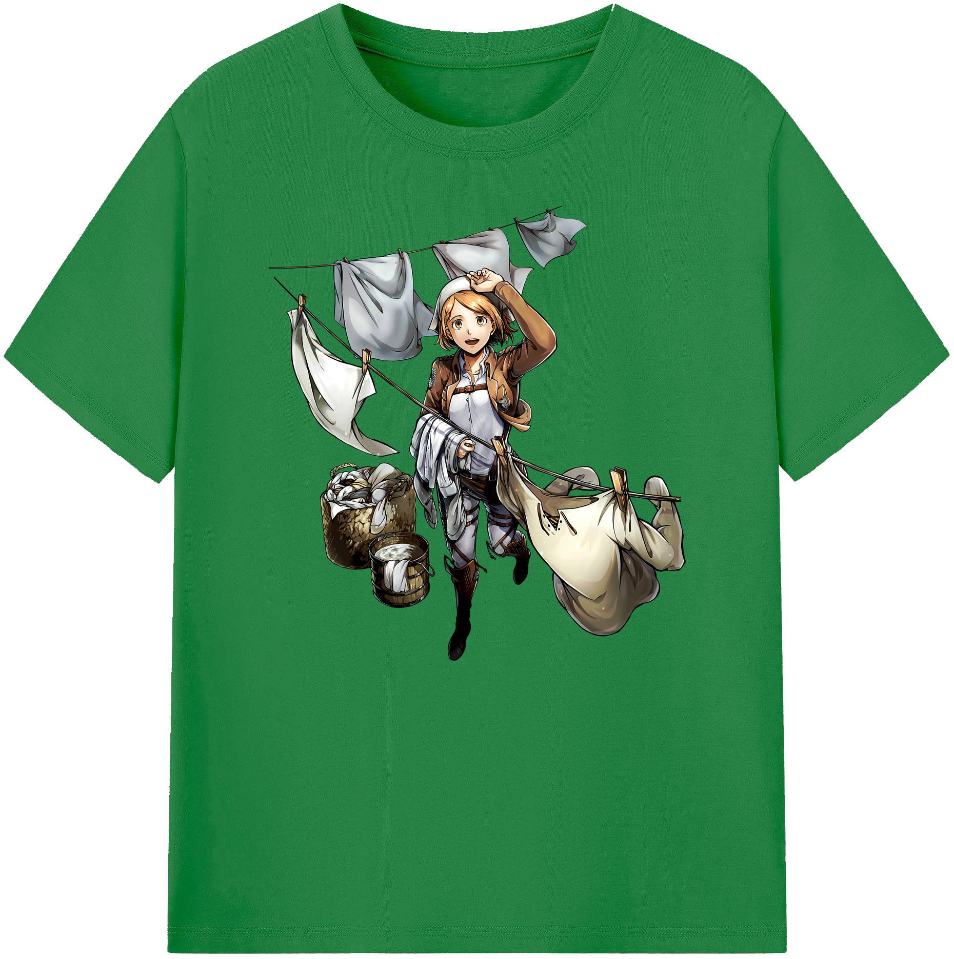 （画像用） 進撃の巨人 ペトラ·ラル Attack on Titan Petra Rall 綿100％ メンズ半袖Tシャツ｜肌触りやわらか＆通気性