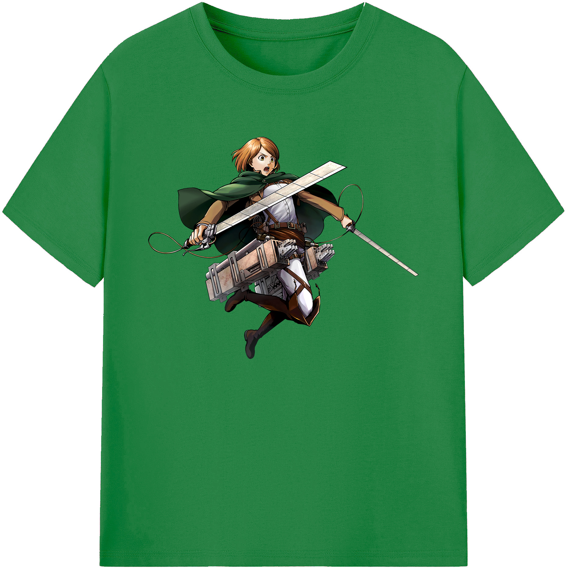 （画像用） 進撃の巨人 ペトラ·ラル Attack on Titan Petra Rall 綿100％ メンズ半袖Tシャツ｜肌触りやわらか＆通気性