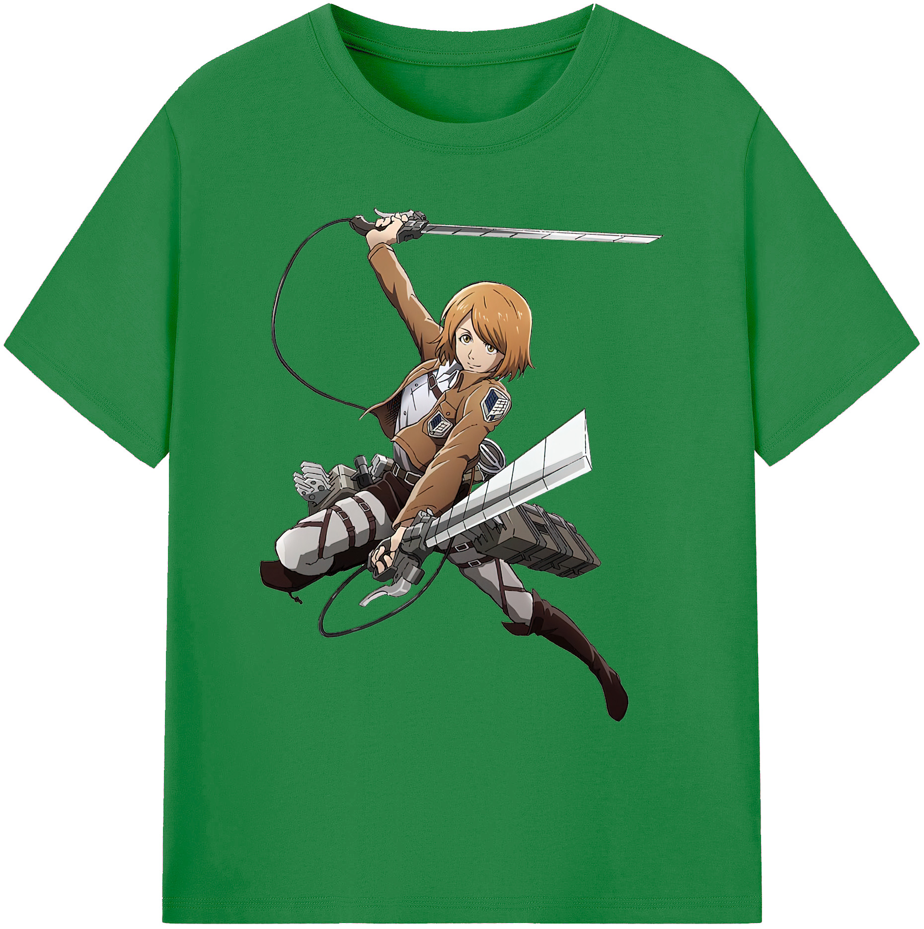 （画像用） 進撃の巨人 ペトラ·ラル Attack on Titan Petra Rall 綿100％ メンズ半袖Tシャツ｜肌触りやわらか＆通気性