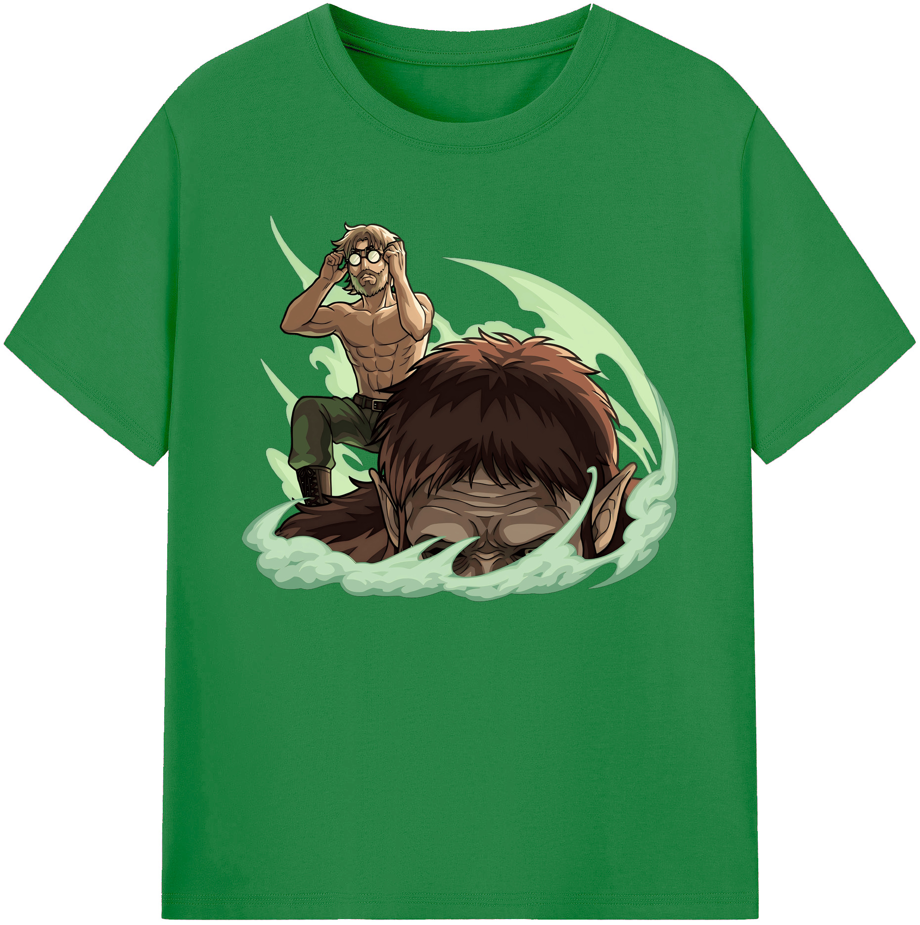 （画像用） 進撃の巨人 Attack on Titan 綿100％ メンズ半袖Tシャツ｜肌触りやわらか＆通気性