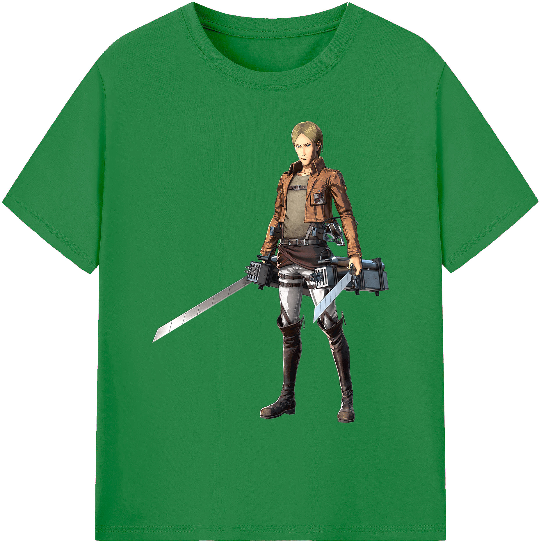 （画像用） 進撃の巨人 Attack on Titan 綿100％ メンズ半袖Tシャツ｜肌触りやわらか＆通気性