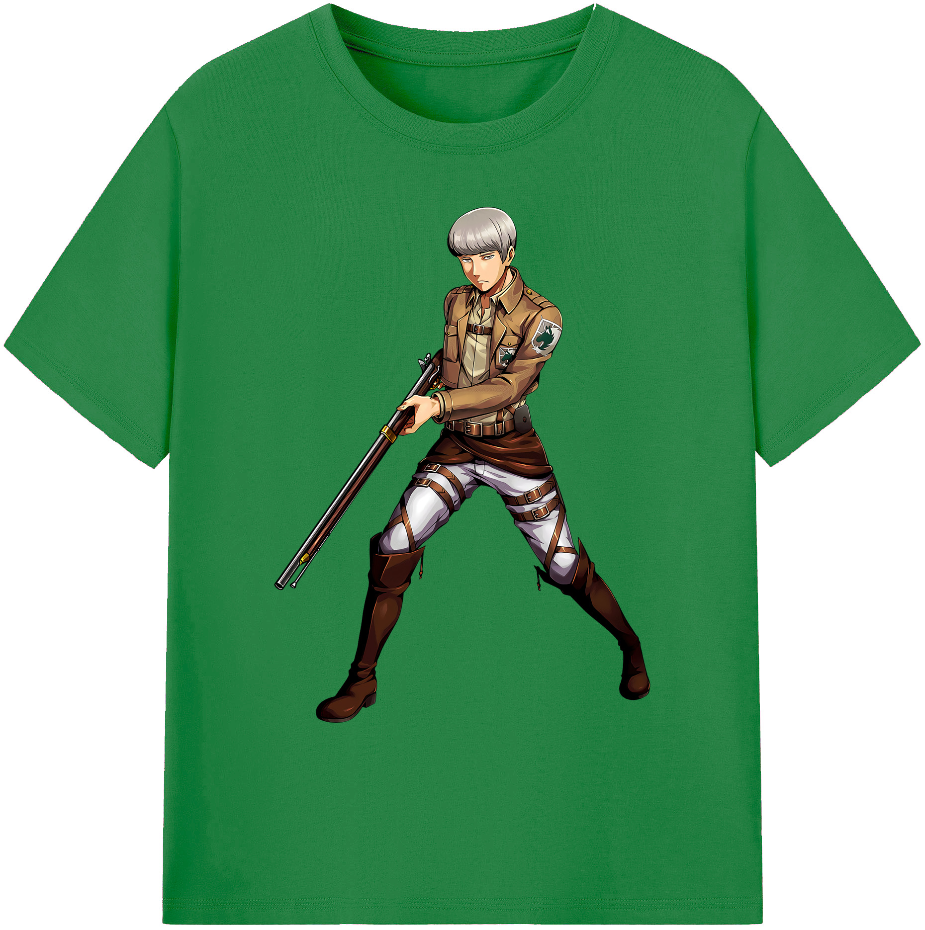 （画像用） 進撃の巨人 Attack on Titan 綿100％ メンズ半袖Tシャツ｜肌触りやわらか＆通気性