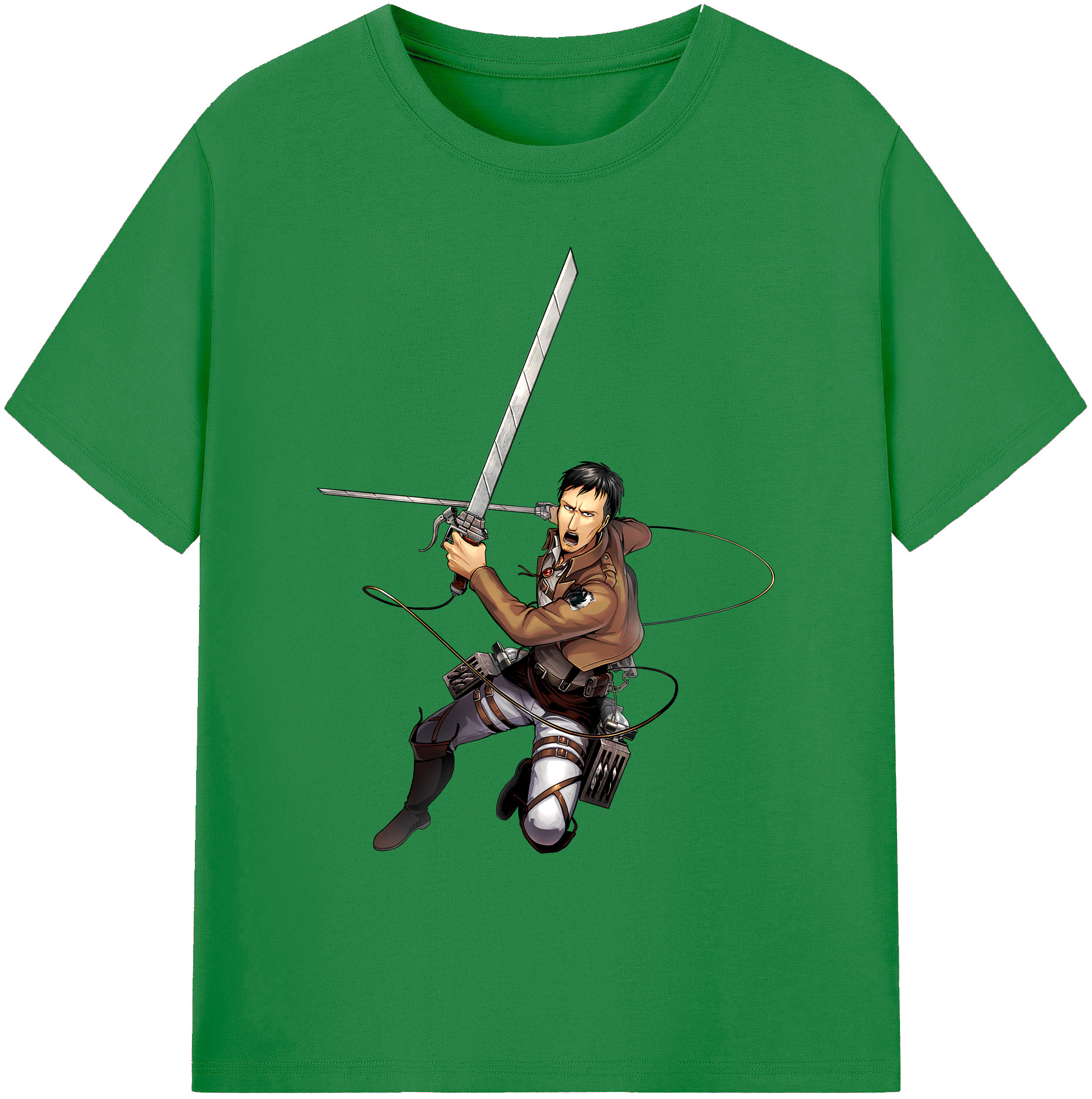 （画像用） 進撃の巨人 Attack on Titan 綿100％ メンズ半袖Tシャツ｜肌触りやわらか＆通気性