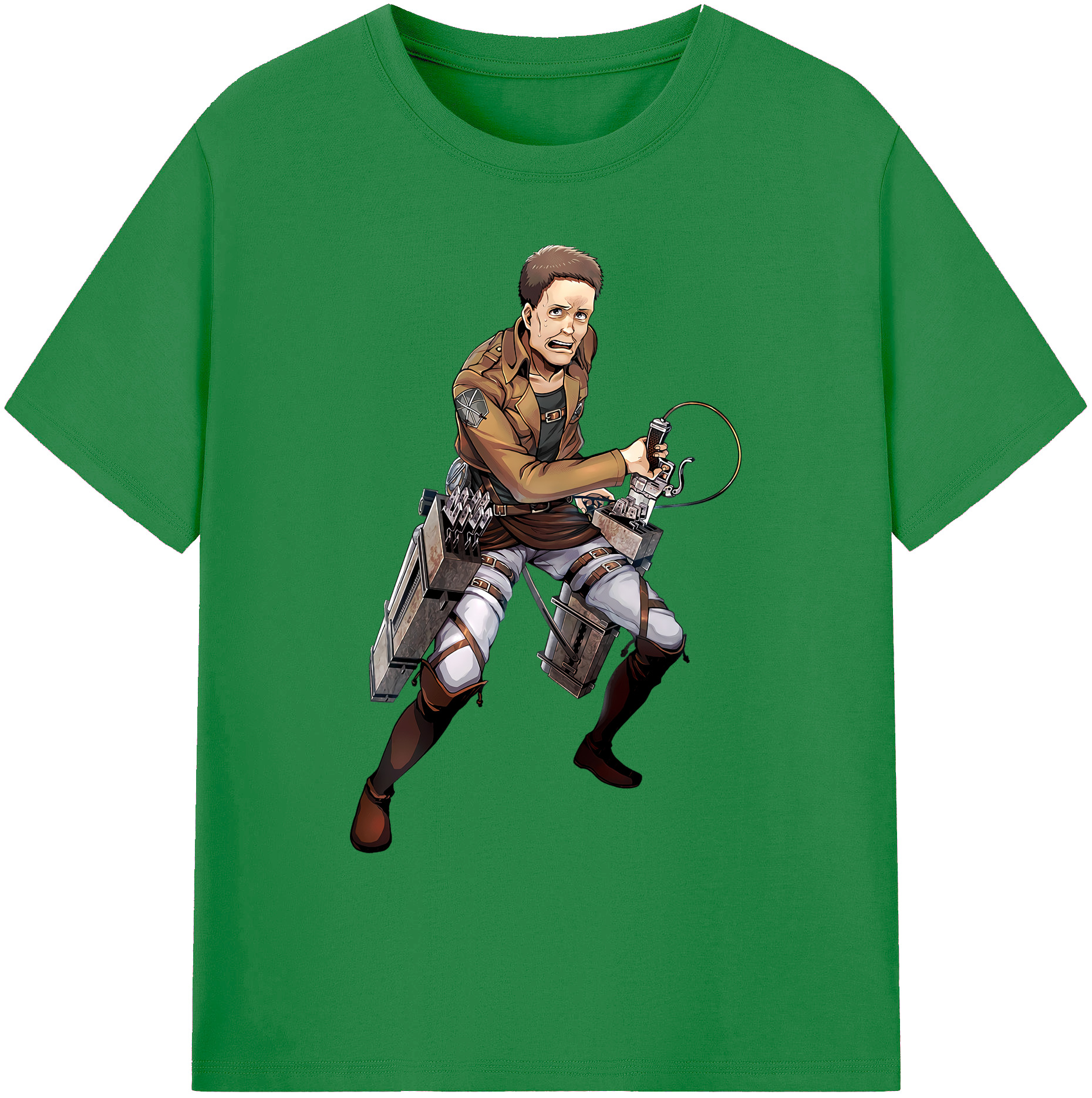 （画像用） 進撃の巨人 Attack on Titan 綿100％ メンズ半袖Tシャツ｜肌触りやわらか＆通気性