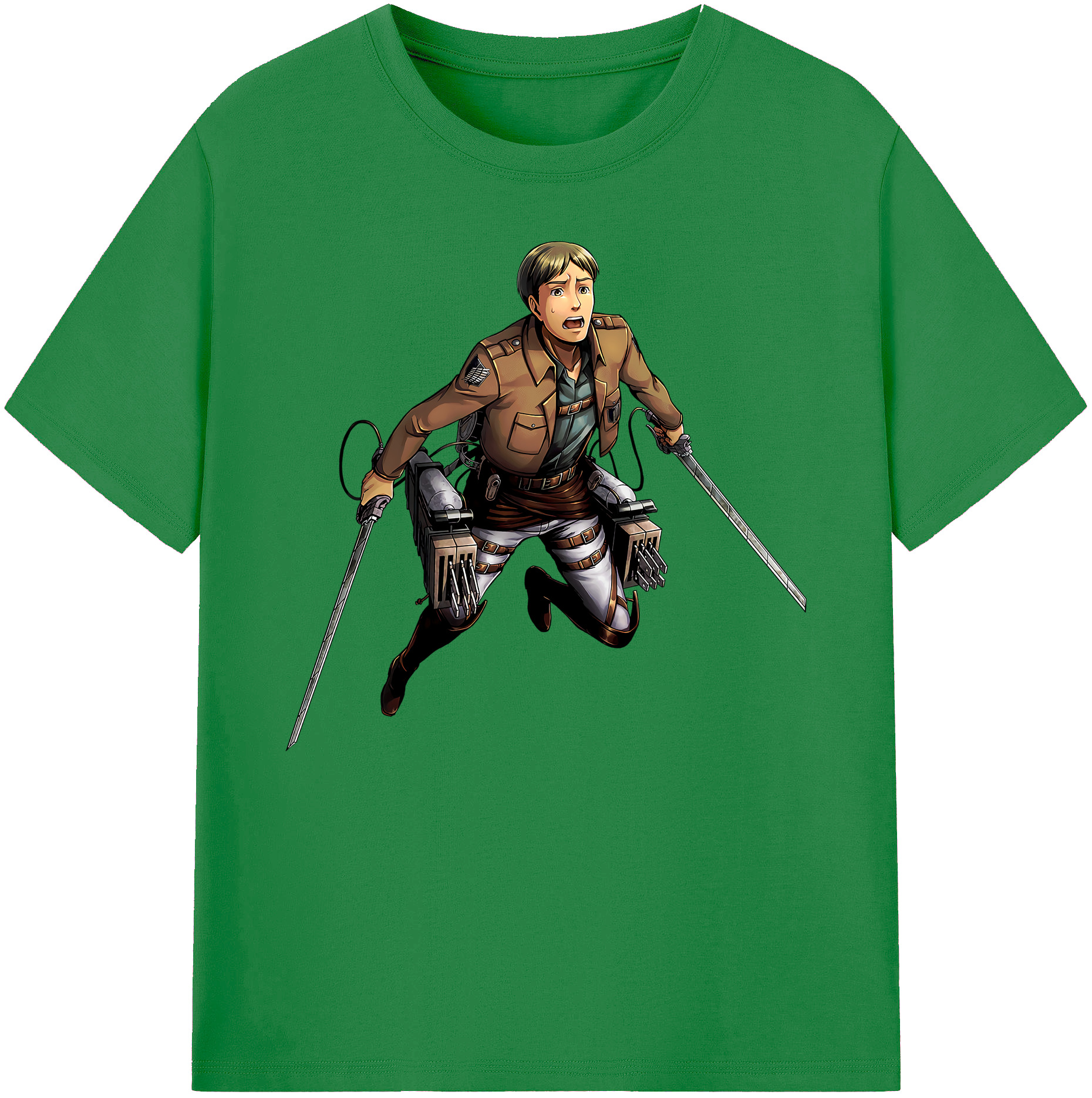 （画像用） 進撃の巨人 Attack on Titan 綿100％ メンズ半袖Tシャツ｜肌触りやわらか＆通気性