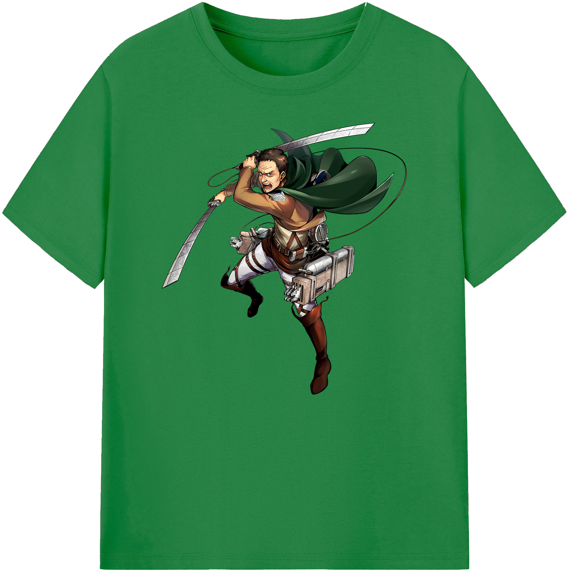 （画像用） 進撃の巨人 Attack on Titan 綿100％ メンズ半袖Tシャツ｜肌触りやわらか＆通気性