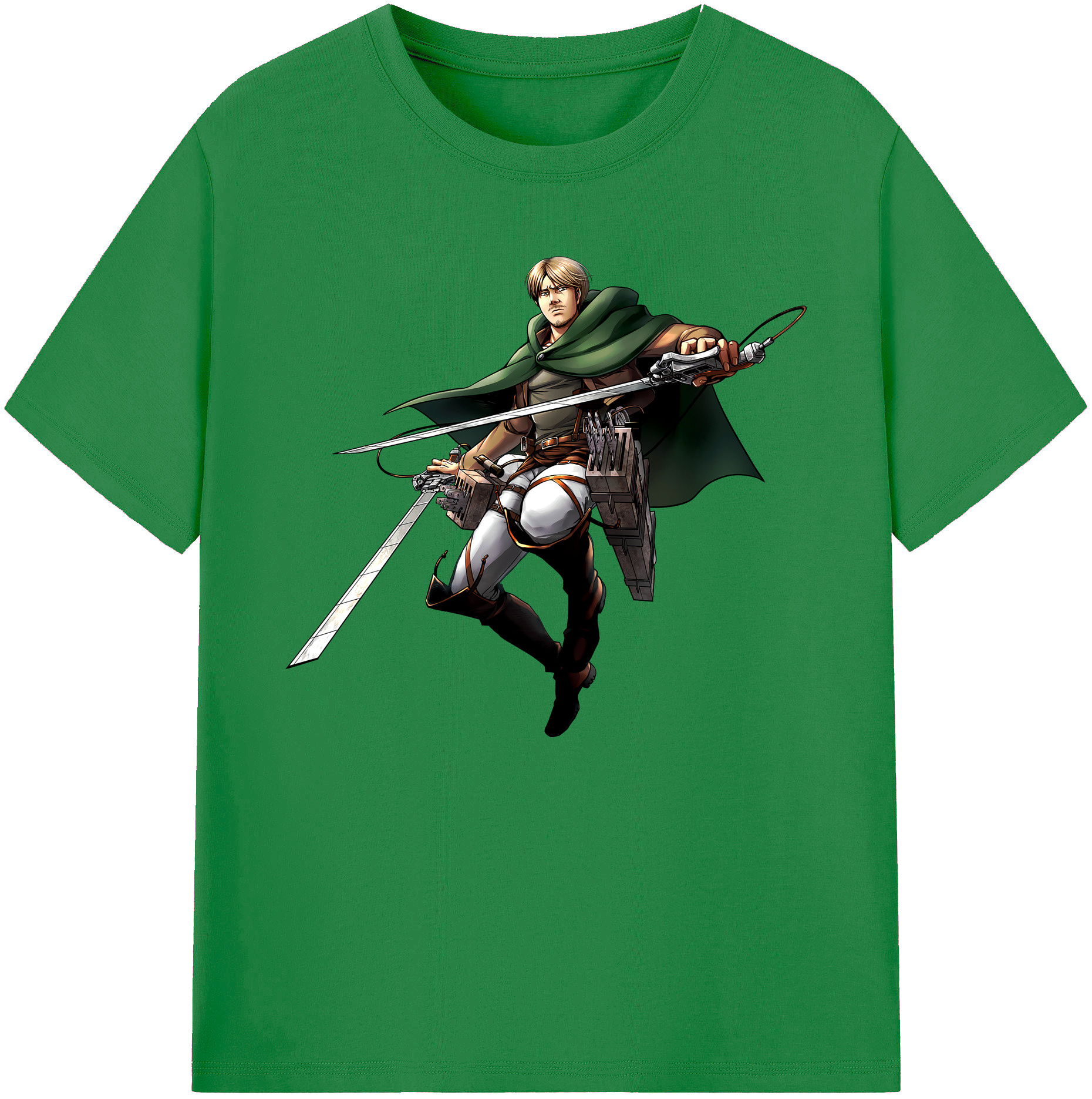 （画像用） 進撃の巨人 Attack on Titan 綿100％ メンズ半袖Tシャツ｜肌触りやわらか＆通気性