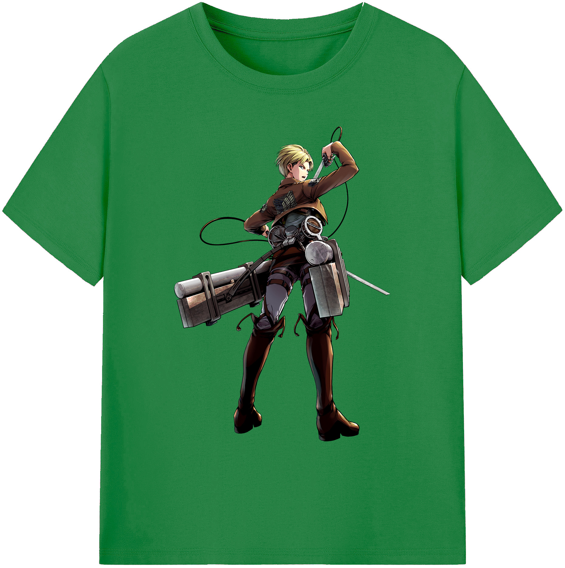 （画像用） 進撃の巨人 Attack on Titan 綿100％ メンズ半袖Tシャツ｜肌触りやわらか＆通気性