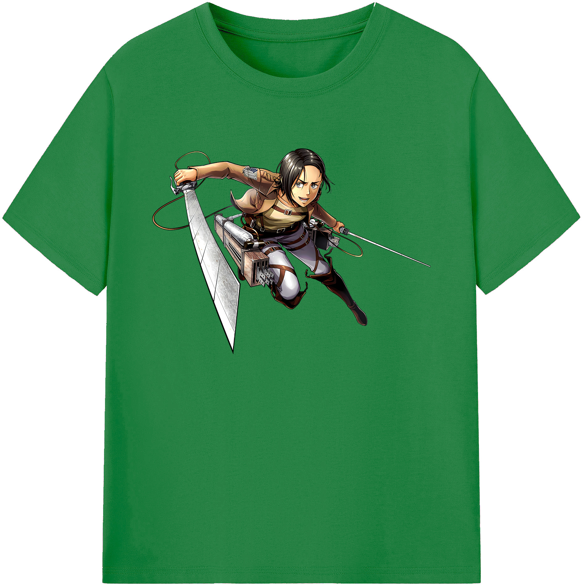 （画像用） 進撃の巨人 Attack on Titan 綿100％ メンズ半袖Tシャツ｜肌触りやわらか＆通気性