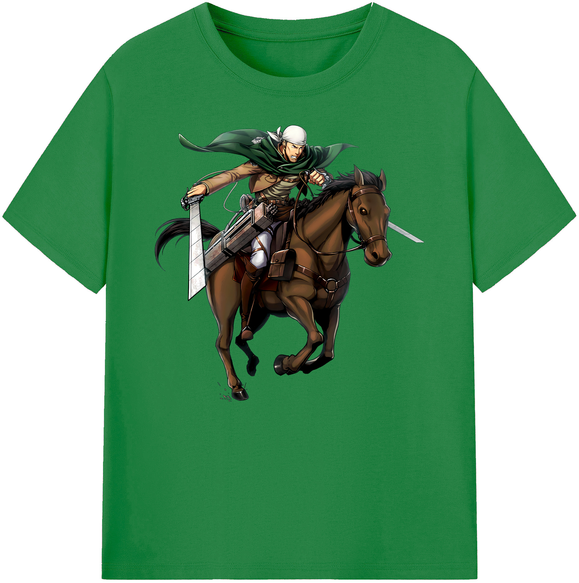 （画像用） 進撃の巨人 Attack on Titan 綿100％ メンズ半袖Tシャツ｜肌触りやわらか＆通気性