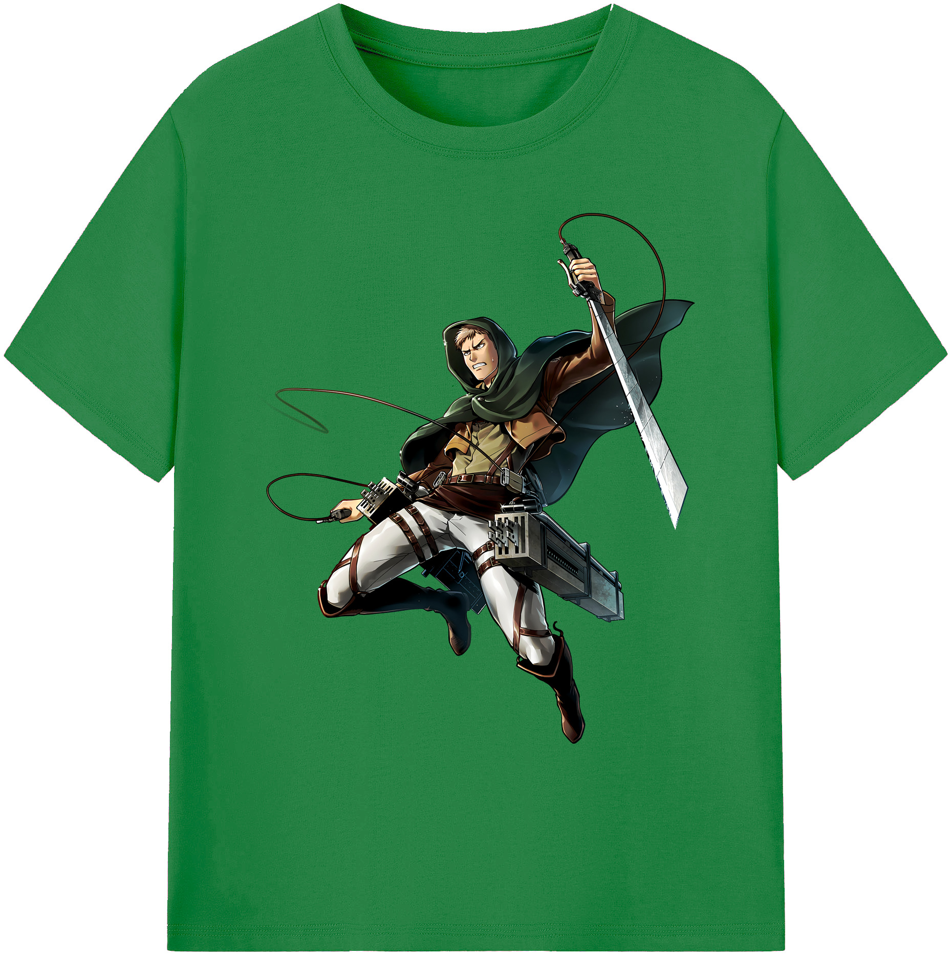 （画像用） 進撃の巨人 Attack on Titan 綿100％ メンズ半袖Tシャツ｜肌触りやわらか＆通気性