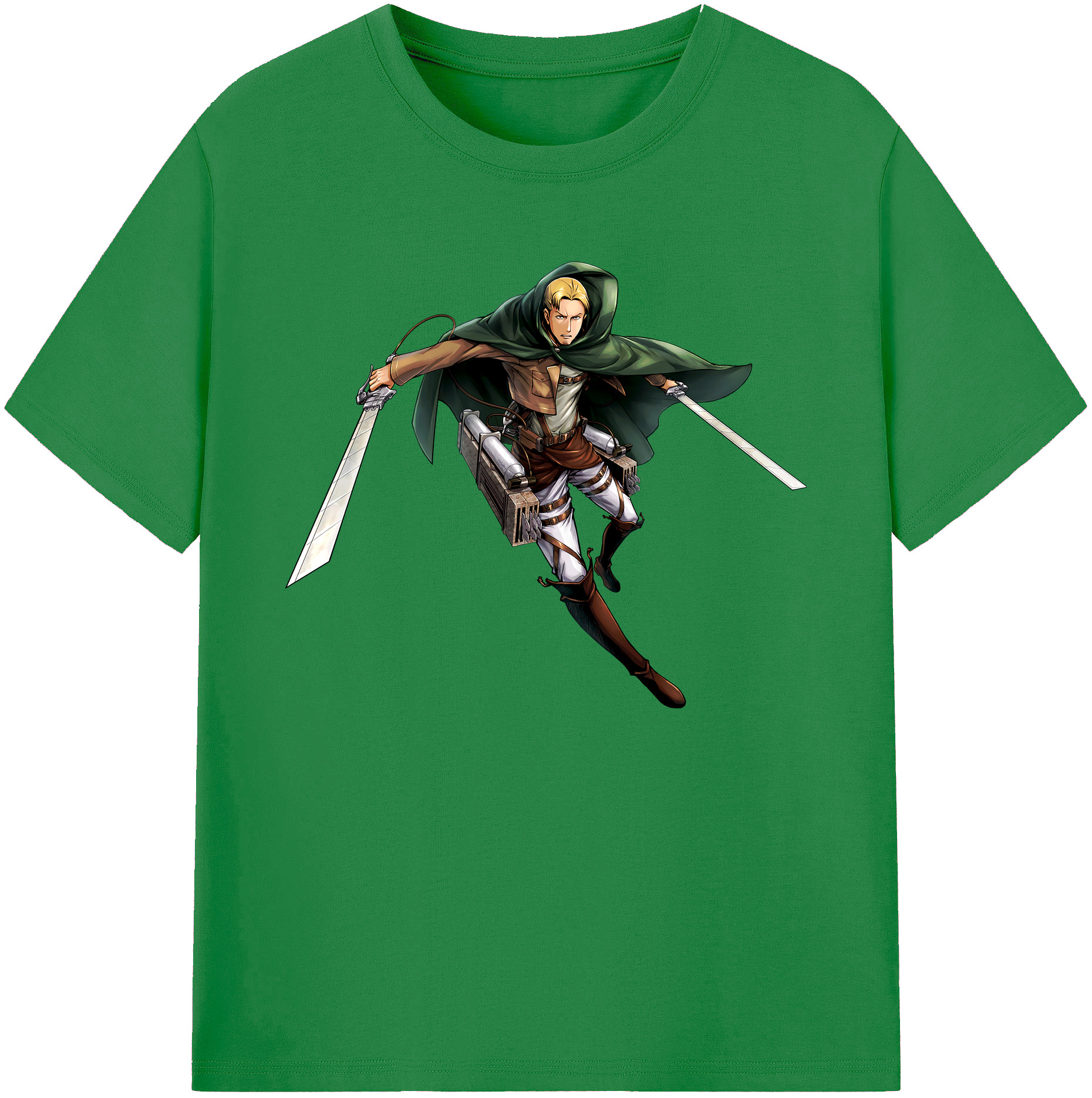 （画像用） 進撃の巨人 Attack on Titan 綿100％ メンズ半袖Tシャツ｜肌触りやわらか＆通気性