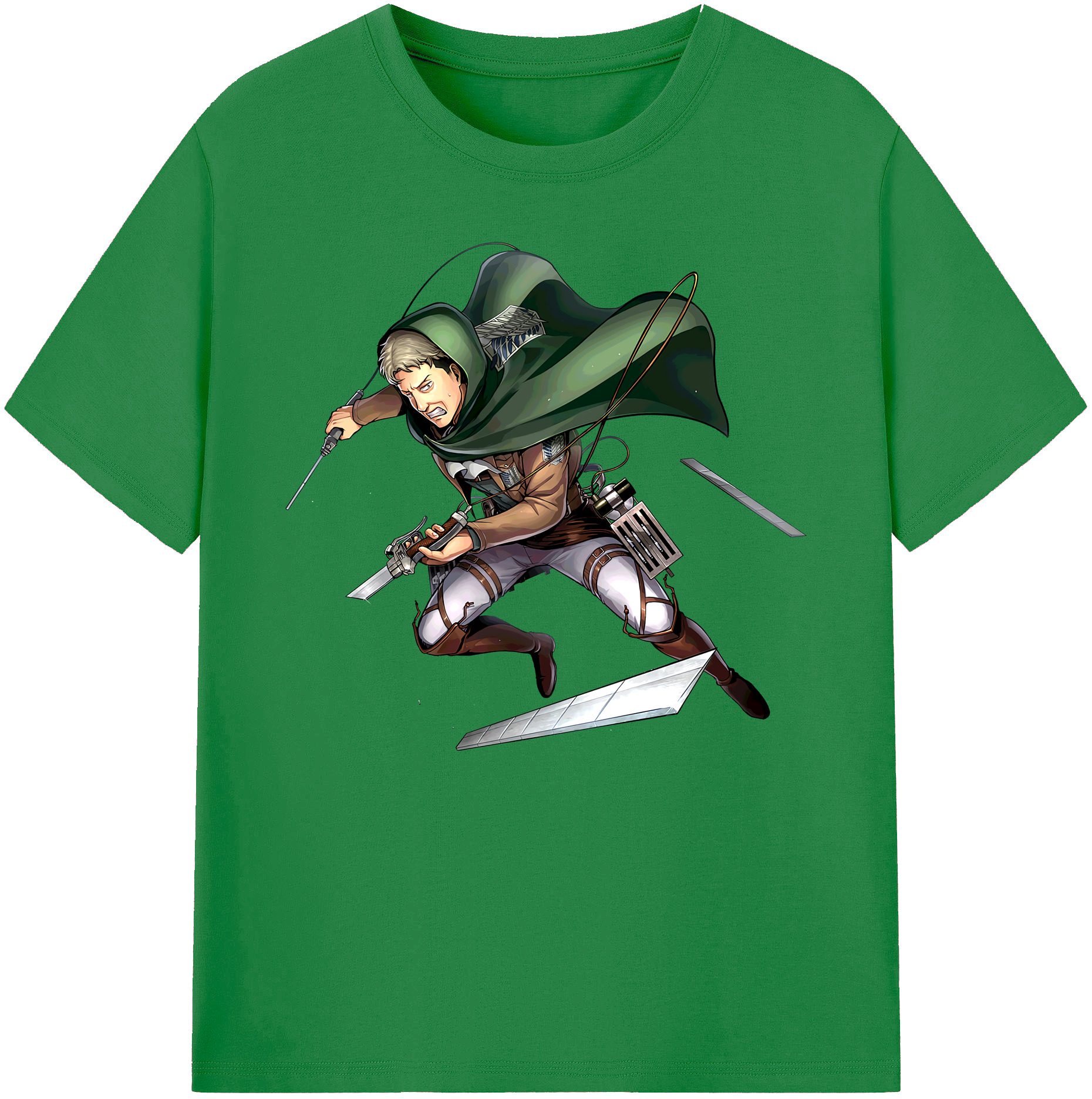 （画像用） 進撃の巨人 Attack on Titan 綿100％ メンズ半袖Tシャツ｜肌触りやわらか＆通気性