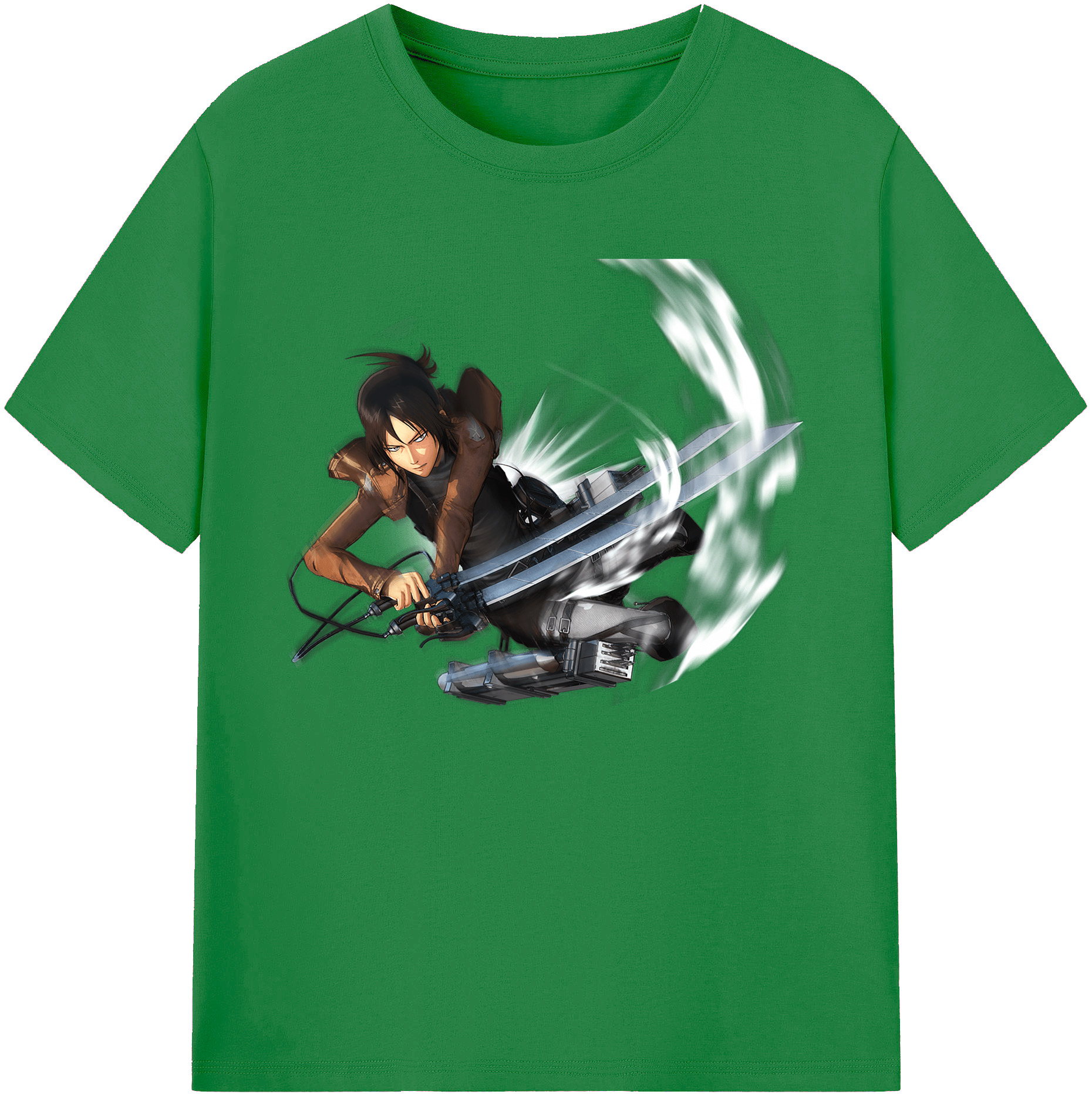 （画像用） 進撃の巨人 Attack on Titan 綿100％ メンズ半袖Tシャツ｜肌触りやわらか＆通気性