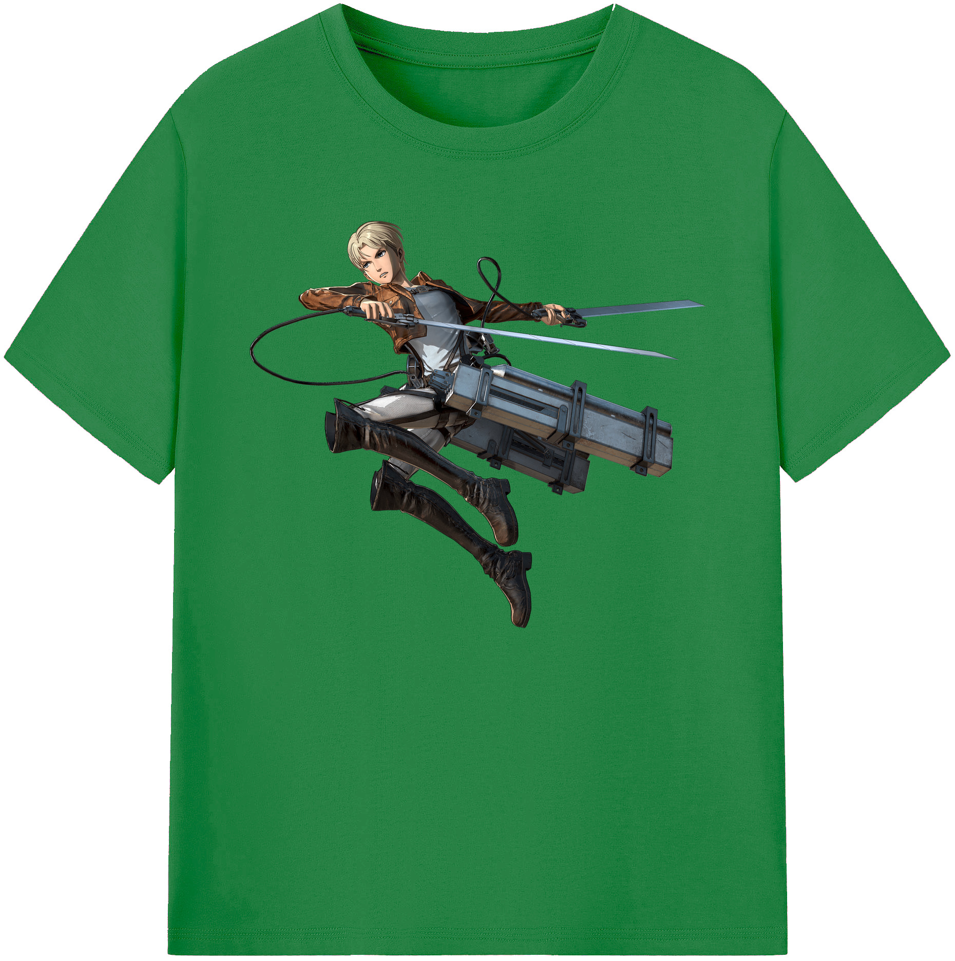（画像用） 進撃の巨人 Attack on Titan 綿100％ メンズ半袖Tシャツ｜肌触りやわらか＆通気性