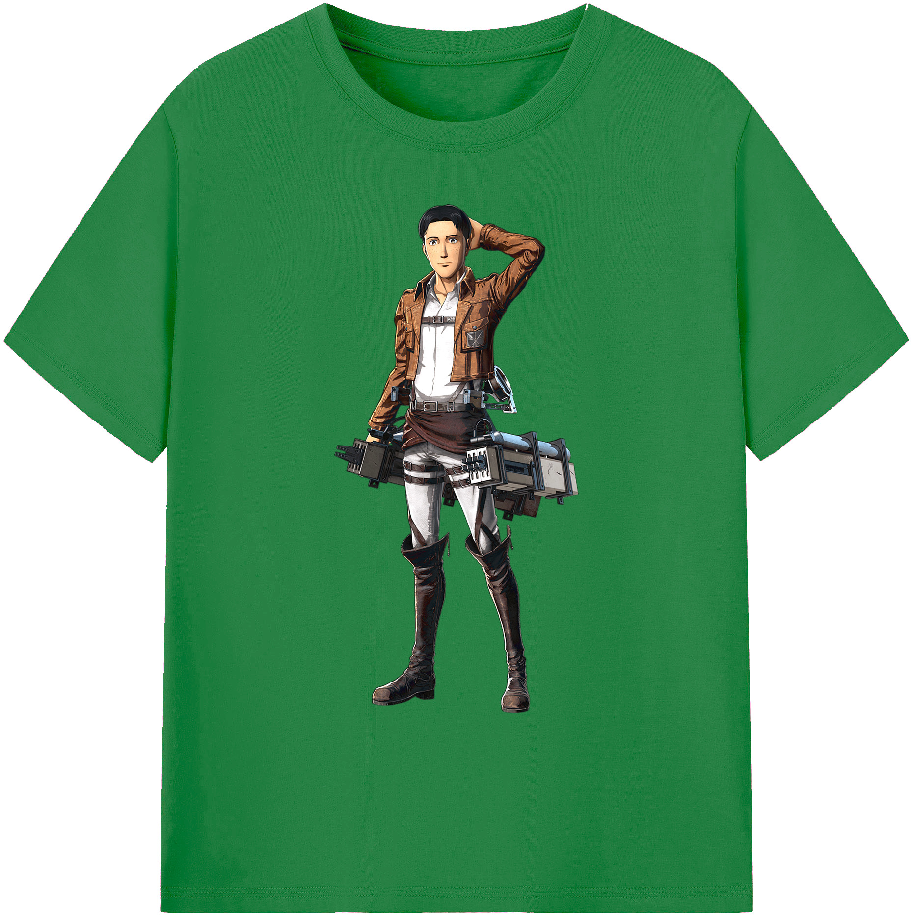（画像用） 進撃の巨人 Attack on Titan 綿100％ メンズ半袖Tシャツ｜肌触りやわらか＆通気性