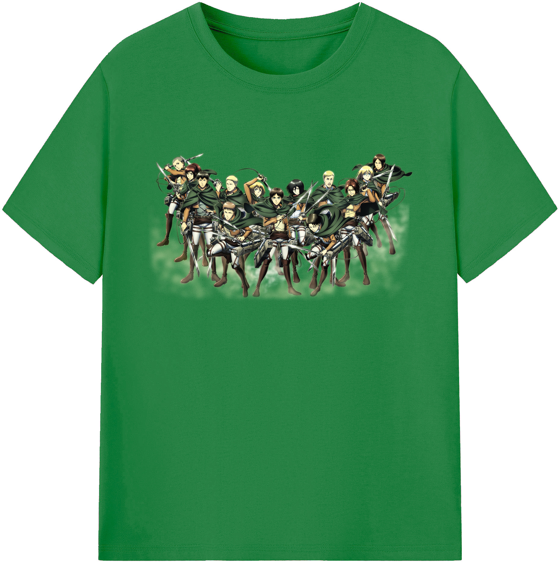 （画像用） 進撃の巨人 Attack on Titan 綿100％ メンズ半袖Tシャツ｜肌触りやわらか＆通気性
