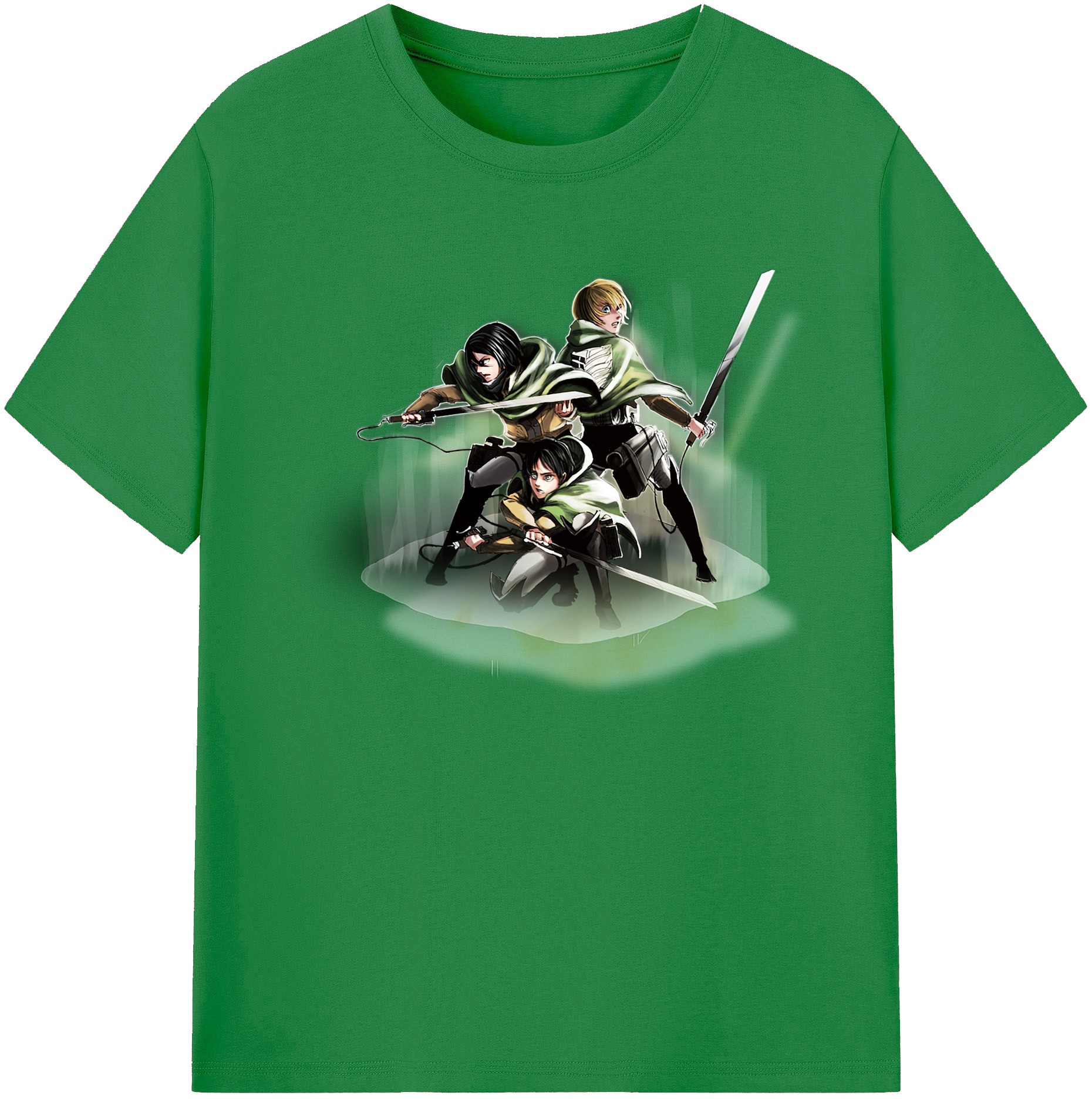 （画像用） 進撃の巨人 Attack on Titan 綿100％ メンズ半袖Tシャツ｜肌触りやわらか＆通気性