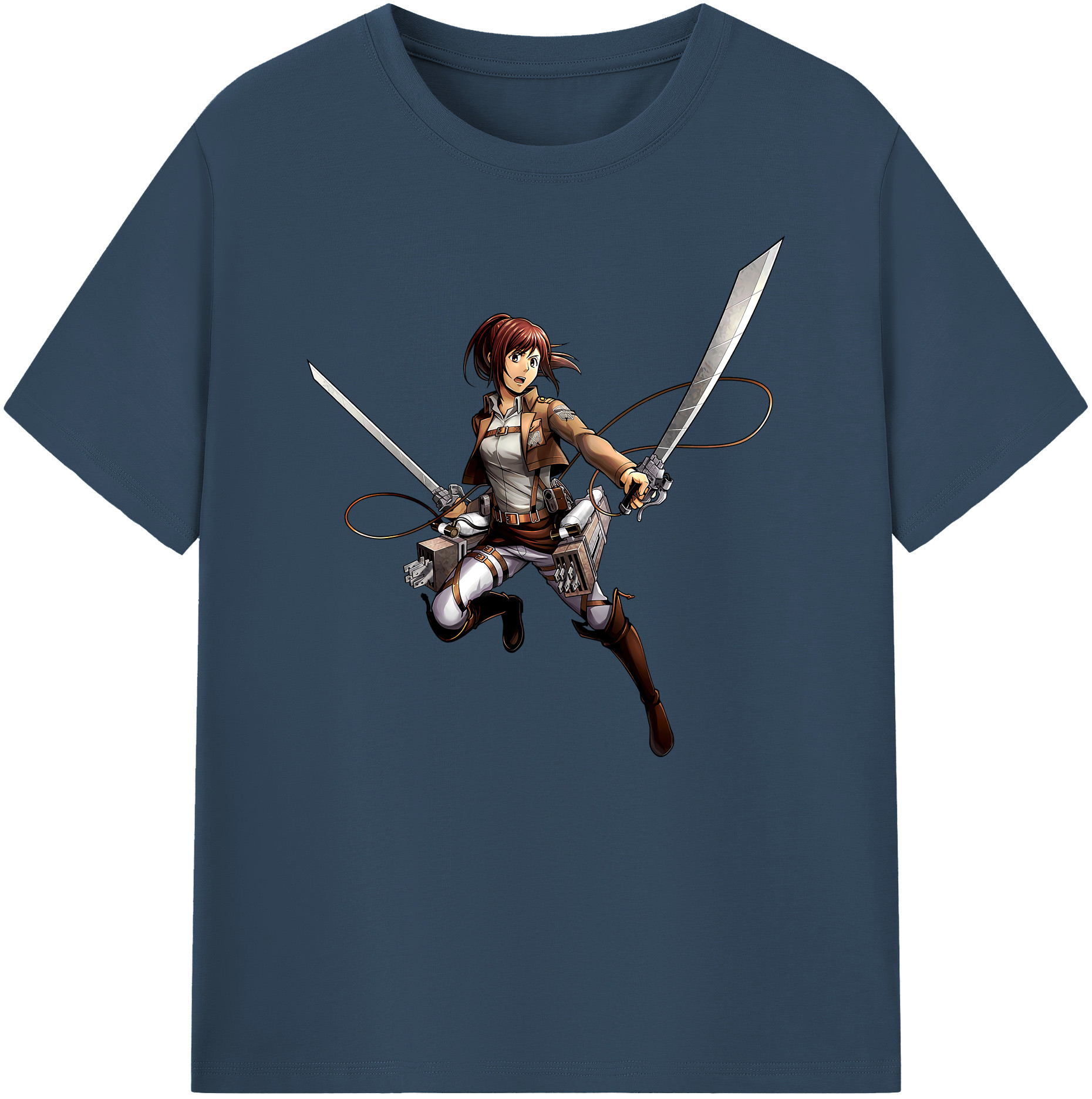 （画像用） 進撃の巨人 サシャ·ブラウス Attack on Titan Sasha Blaus 綿100％ メンズ半袖Tシャツ｜肌触りやわらか＆通気性