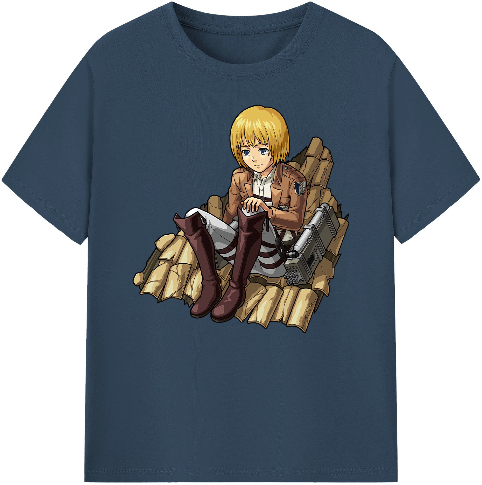 （画像用） 進撃の巨人 アルミン·アルレルト Attack on Titan Armin Arlert 綿100％ メンズ半袖Tシャツ｜肌触りやわらか＆通気性