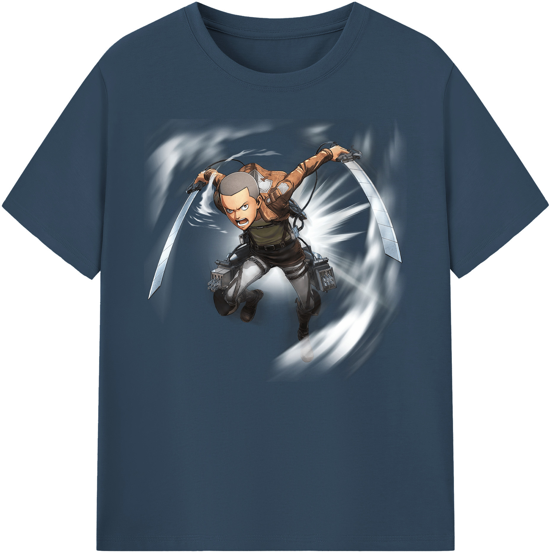 （画像用） 進撃の巨人 コニー·スプリンガー Attack on Titan Connie Springer 綿100％ メンズ半袖Tシャツ｜肌触りやわらか＆通気性