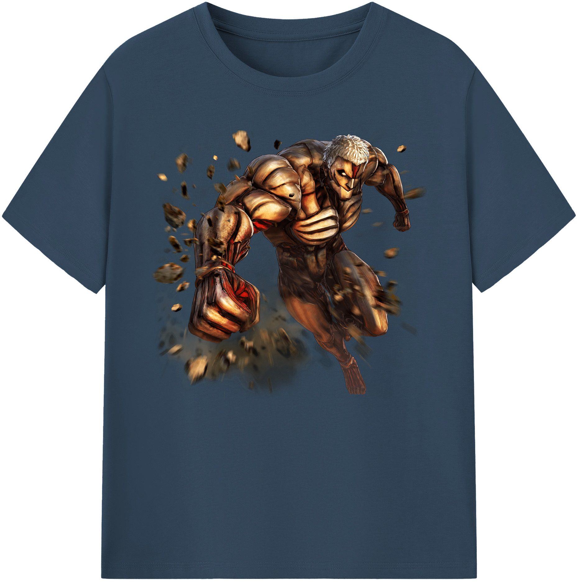 （画像用） 進撃の巨人 Attack on Titan 綿100％ メンズ半袖Tシャツ｜肌触りやわらか＆通気性