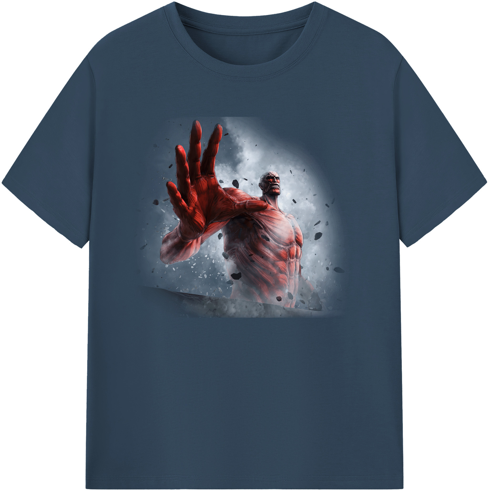 （画像用） 進撃の巨人 Attack on Titan 綿100％ メンズ半袖Tシャツ｜肌触りやわらか＆通気性