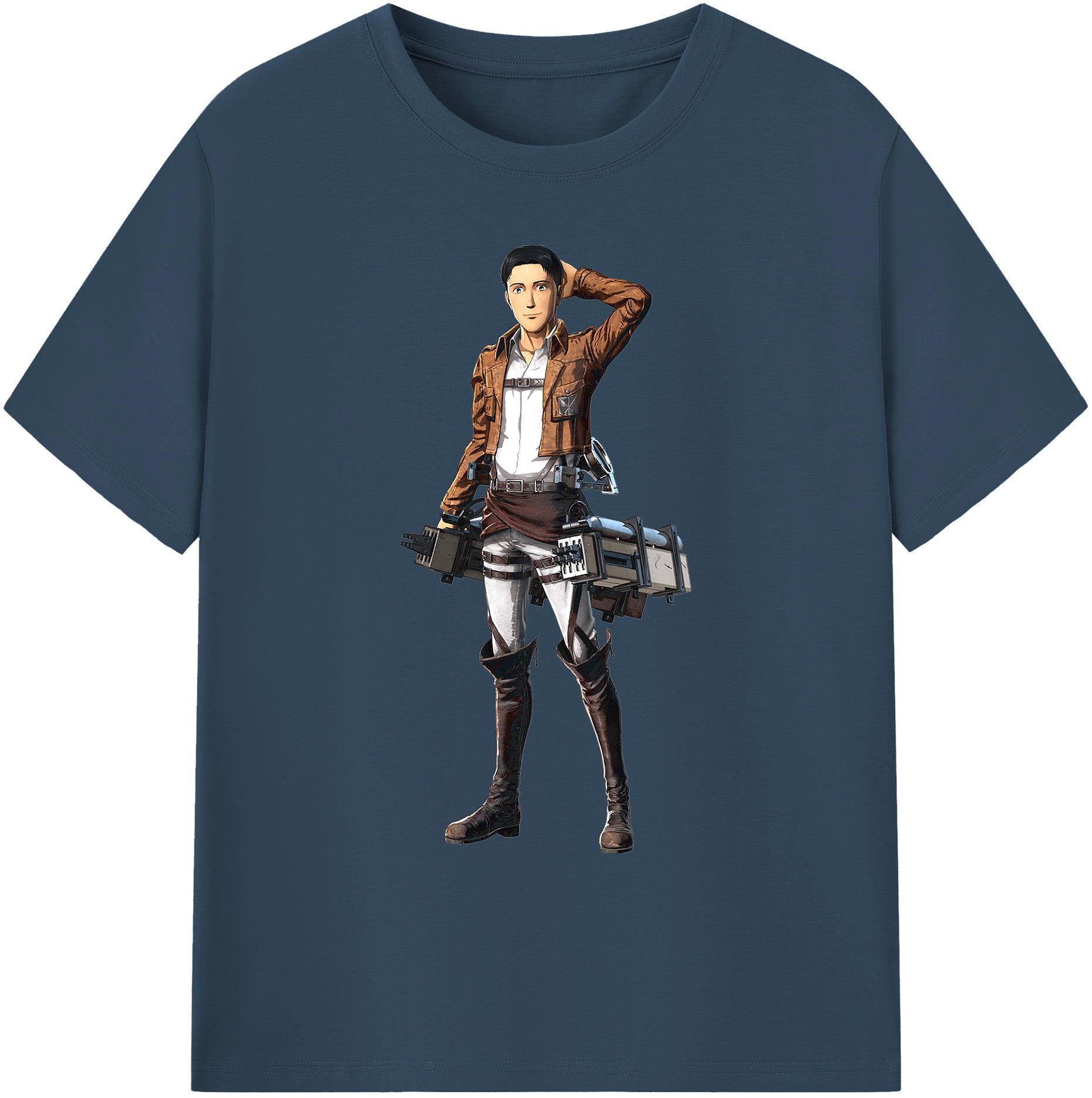（画像用） 進撃の巨人 Attack on Titan 綿100％ メンズ半袖Tシャツ｜肌触りやわらか＆通気性