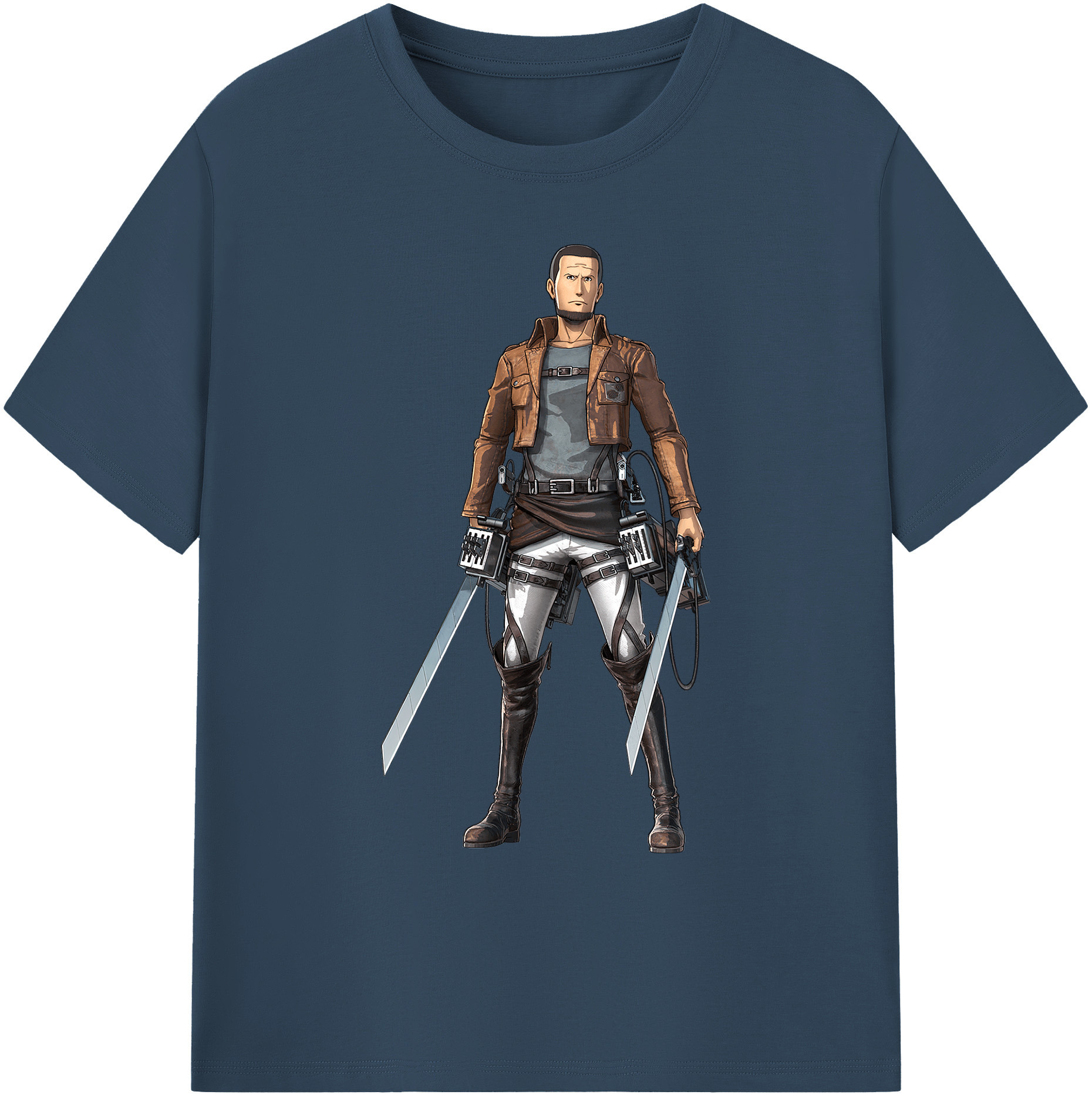 （画像用） 進撃の巨人 Attack on Titan 綿100％ メンズ半袖Tシャツ｜肌触りやわらか＆通気性