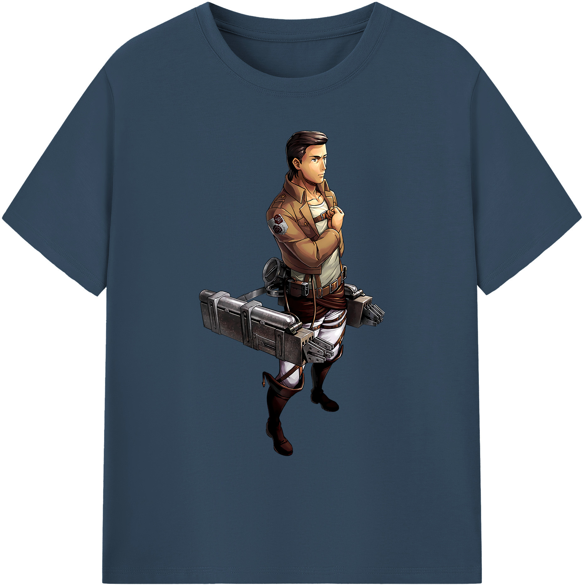 （画像用） 進撃の巨人 Attack on Titan 綿100％ メンズ半袖Tシャツ｜肌触りやわらか＆通気性