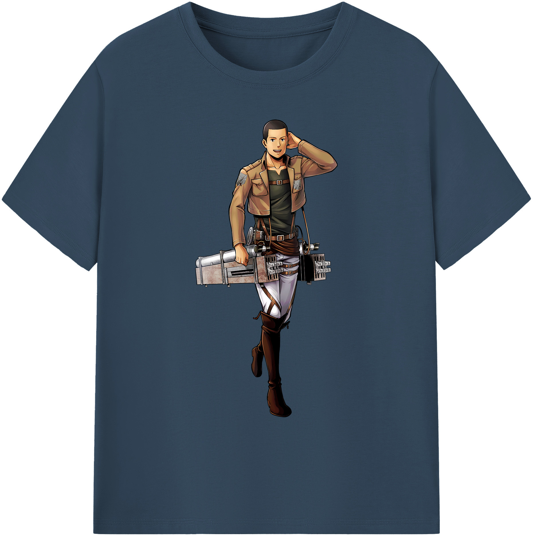 （画像用） 進撃の巨人 Attack on Titan 綿100％ メンズ半袖Tシャツ｜肌触りやわらか＆通気性