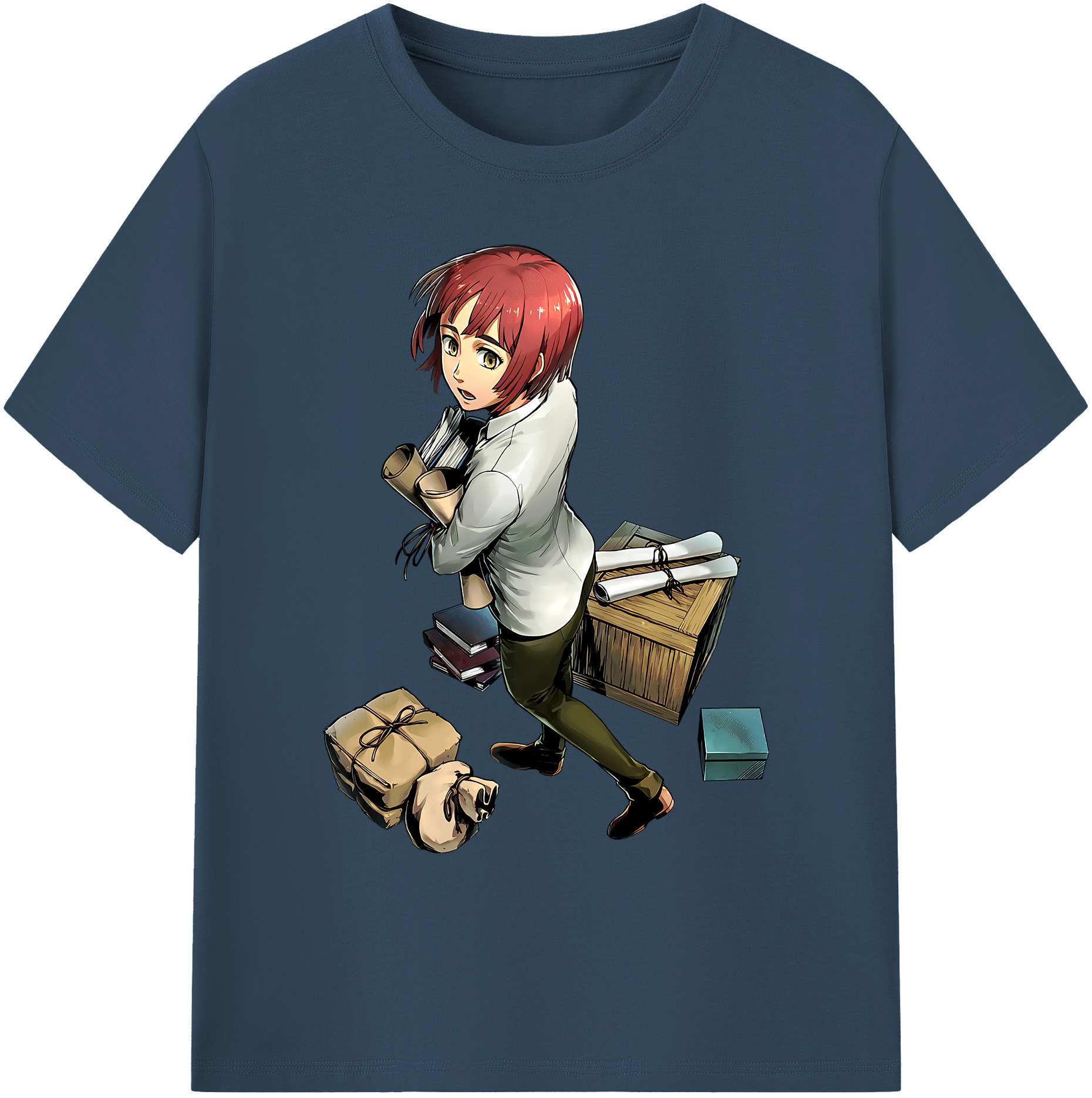 （画像用） 進撃の巨人 Attack on Titan 綿100％ メンズ半袖Tシャツ｜肌触りやわらか＆通気性
