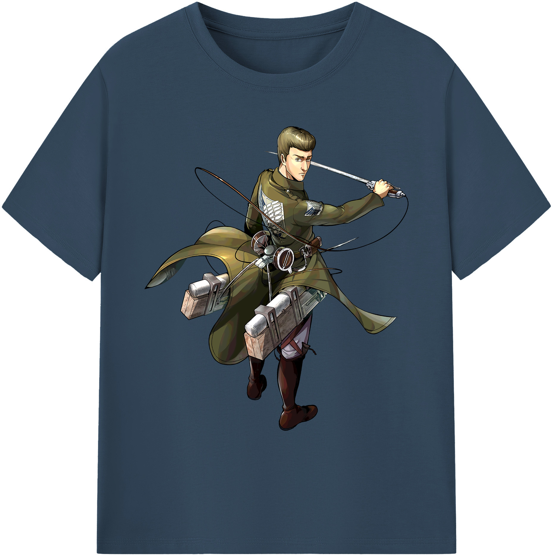 （画像用） 進撃の巨人 Attack on Titan 綿100％ メンズ半袖Tシャツ｜肌触りやわらか＆通気性