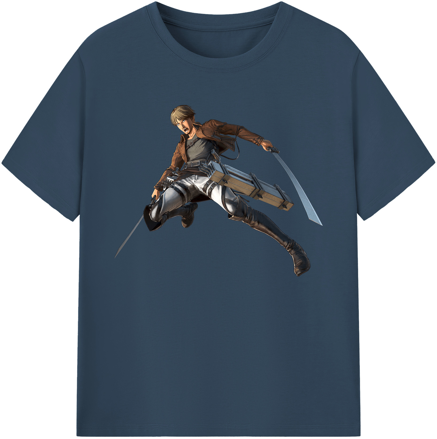 （画像用） 進撃の巨人 Attack on Titan 綿100％ メンズ半袖Tシャツ｜肌触りやわらか＆通気性