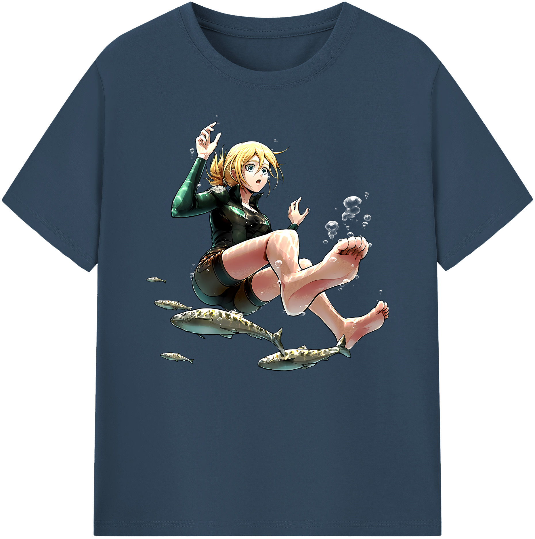 （画像用） 進撃の巨人 クリスタ·レンズ Attack on Titan Christa Lenz 綿100％ メンズ半袖Tシャツ｜肌触りやわらか＆通気性