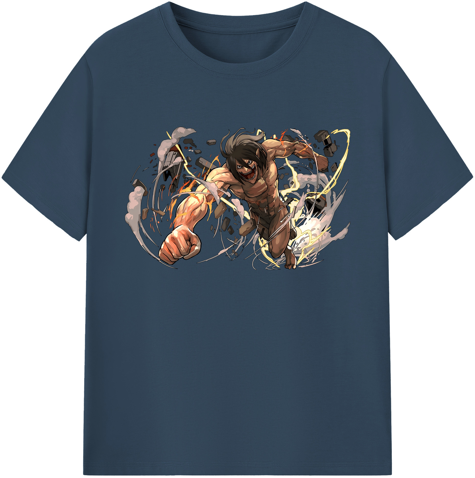 （画像用） 進撃の巨人 Attack on Titan 綿100％ メンズ半袖Tシャツ｜肌触りやわらか＆通気性