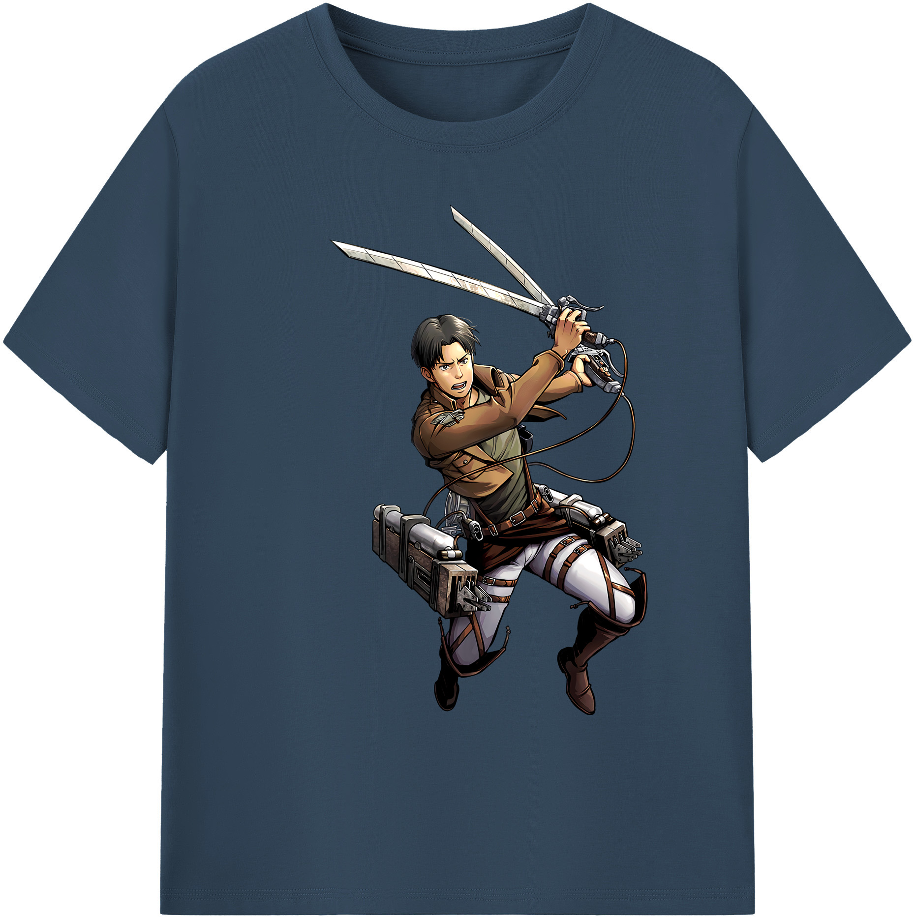 （画像用） 進撃の巨人 Attack on Titan 綿100％ メンズ半袖Tシャツ｜肌触りやわらか＆通気性