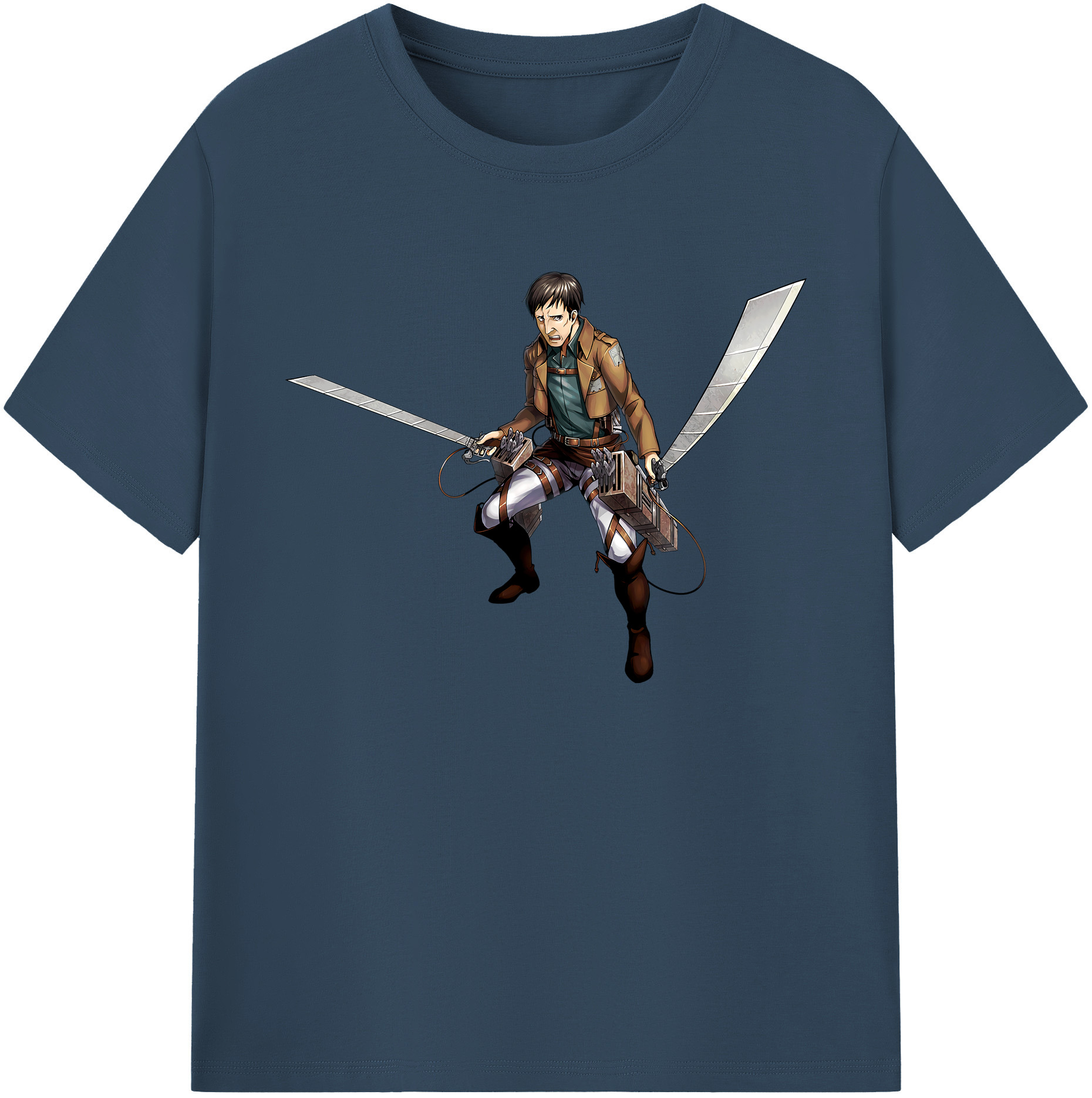 （画像用） 進撃の巨人 Attack on Titan 綿100％ メンズ半袖Tシャツ｜肌触りやわらか＆通気性
