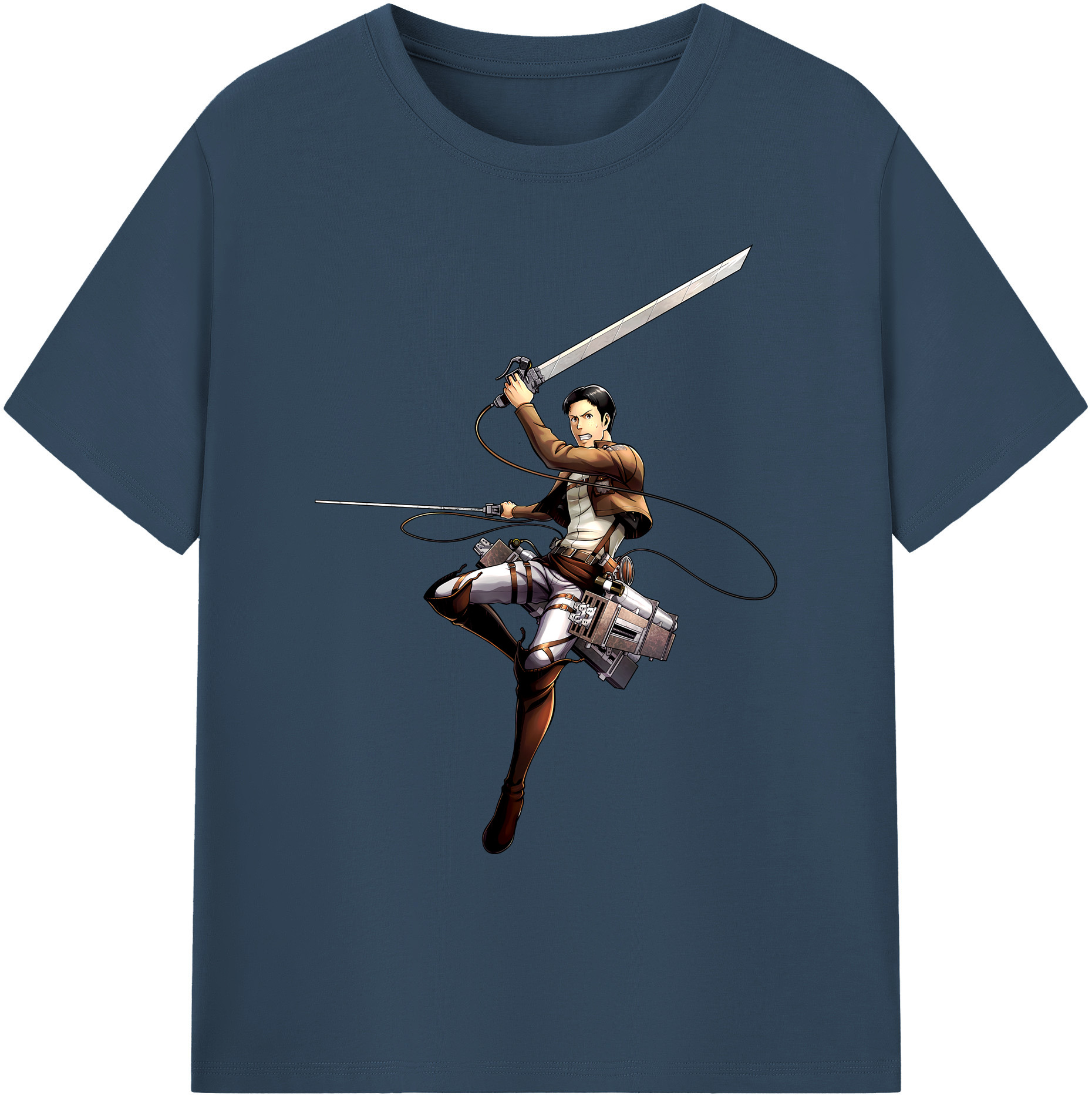 （画像用） 進撃の巨人 Attack on Titan 綿100％ メンズ半袖Tシャツ｜肌触りやわらか＆通気性