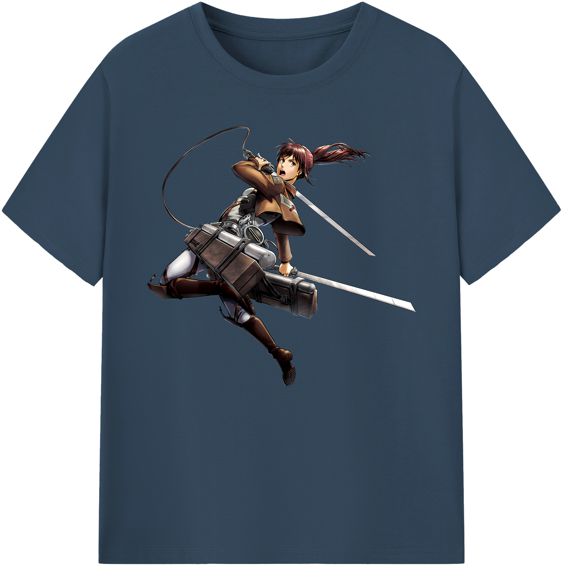 （画像用） 進撃の巨人 サシャ·ブラウス Attack on Titan Sasha Blaus 綿100％ メンズ半袖Tシャツ｜肌触りやわらか＆通気性
