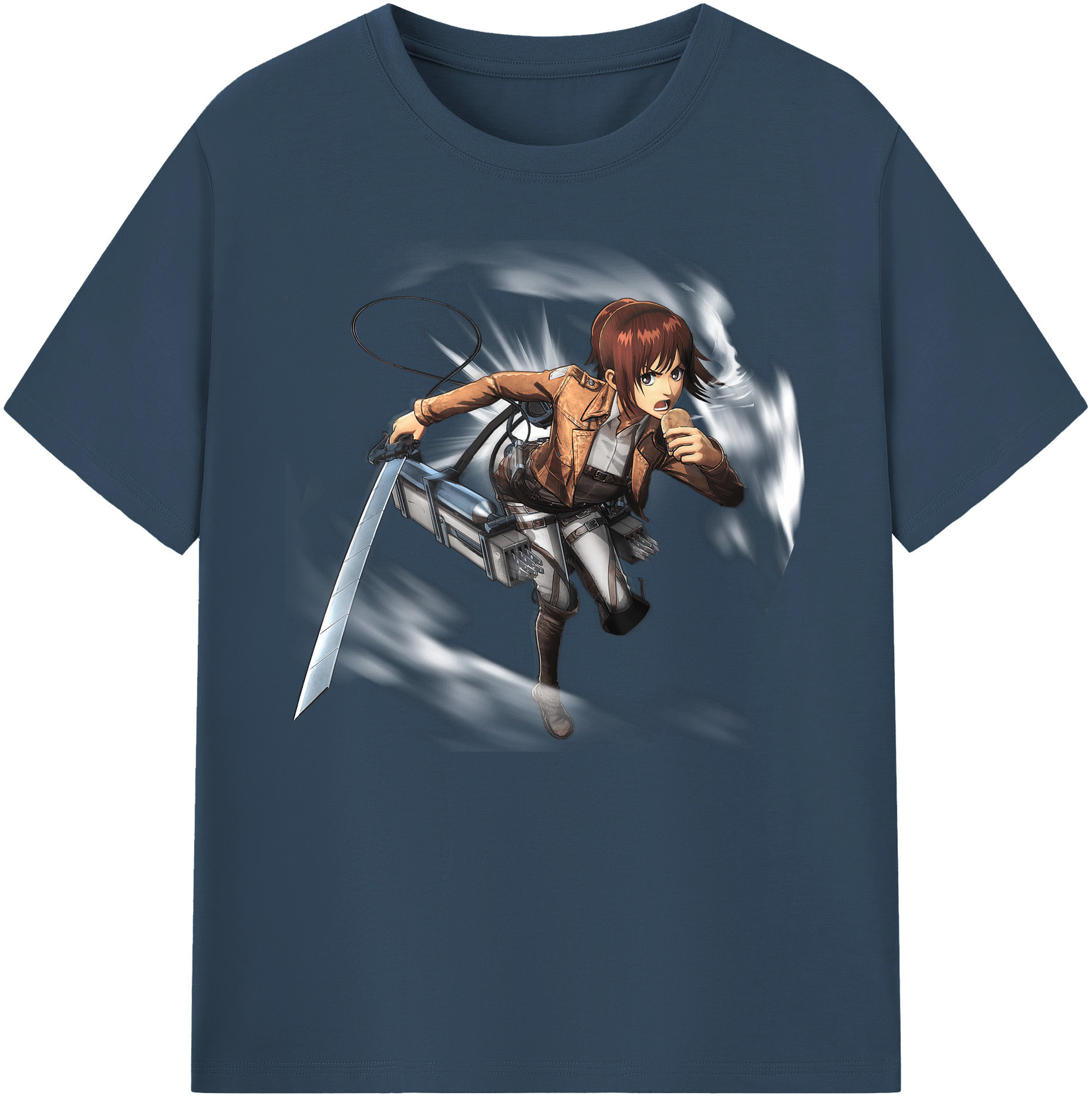 （画像用） 進撃の巨人 サシャ·ブラウス Attack on Titan Sasha Blaus 綿100％ メンズ半袖Tシャツ｜肌触りやわらか＆通気性
