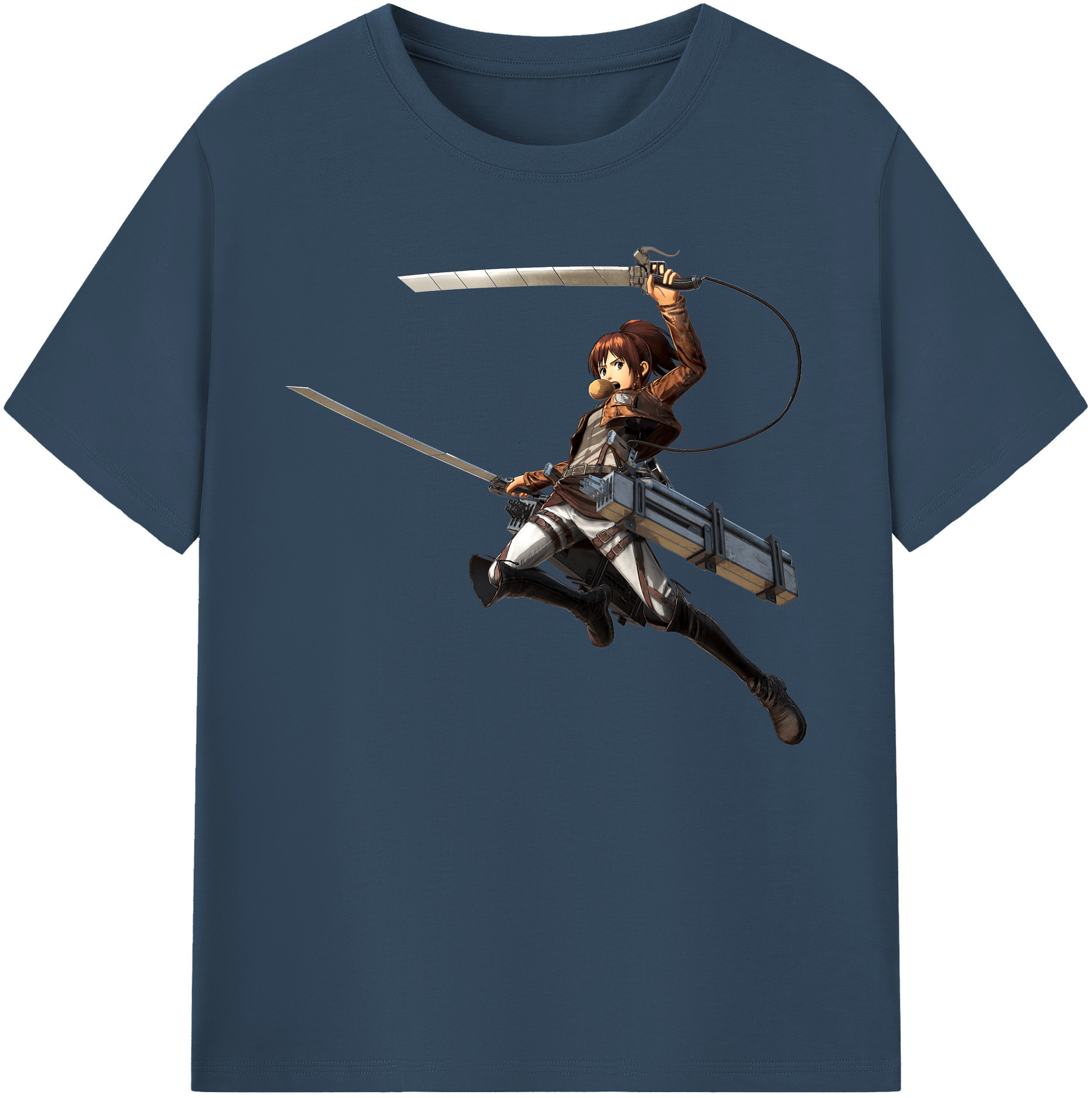 （画像用） 進撃の巨人 サシャ·ブラウス Attack on Titan Sasha Blaus 綿100％ メンズ半袖Tシャツ｜肌触りやわらか＆通気性