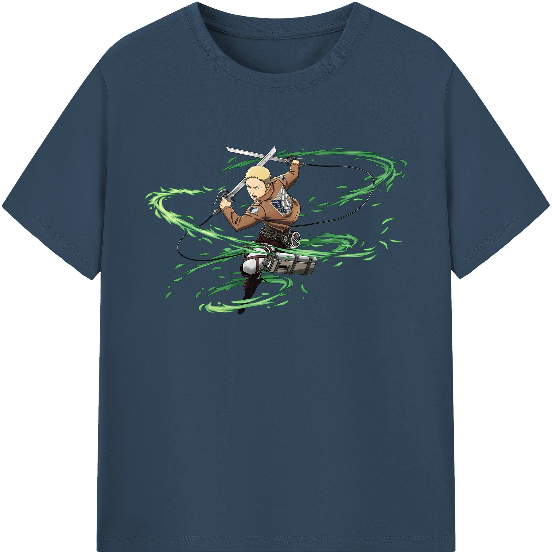 （画像用） 進撃の巨人 ライナー・ブラウン Attack on Titan Reiner Braun 綿100％ メンズ半袖Tシャツ｜肌触りやわらか＆通気性
