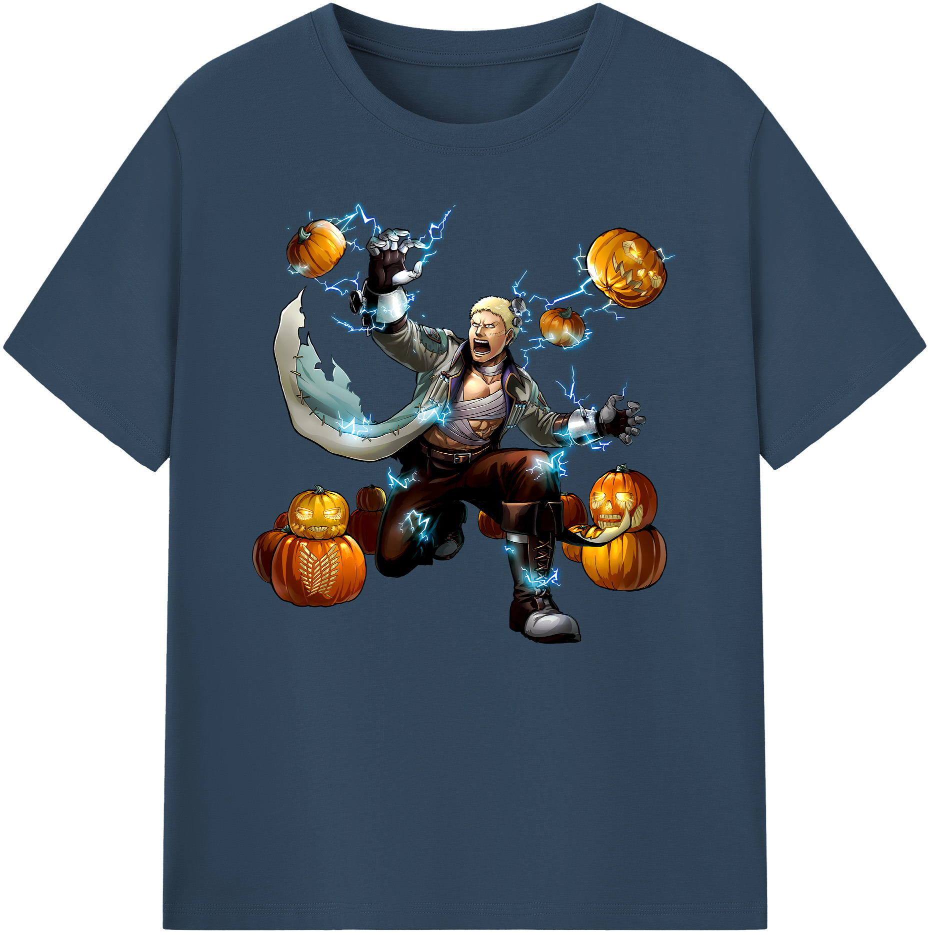 （画像用） 進撃の巨人 ライナー・ブラウン Attack on Titan Reiner Braun 綿100％ メンズ半袖Tシャツ｜肌触りやわらか＆通気性