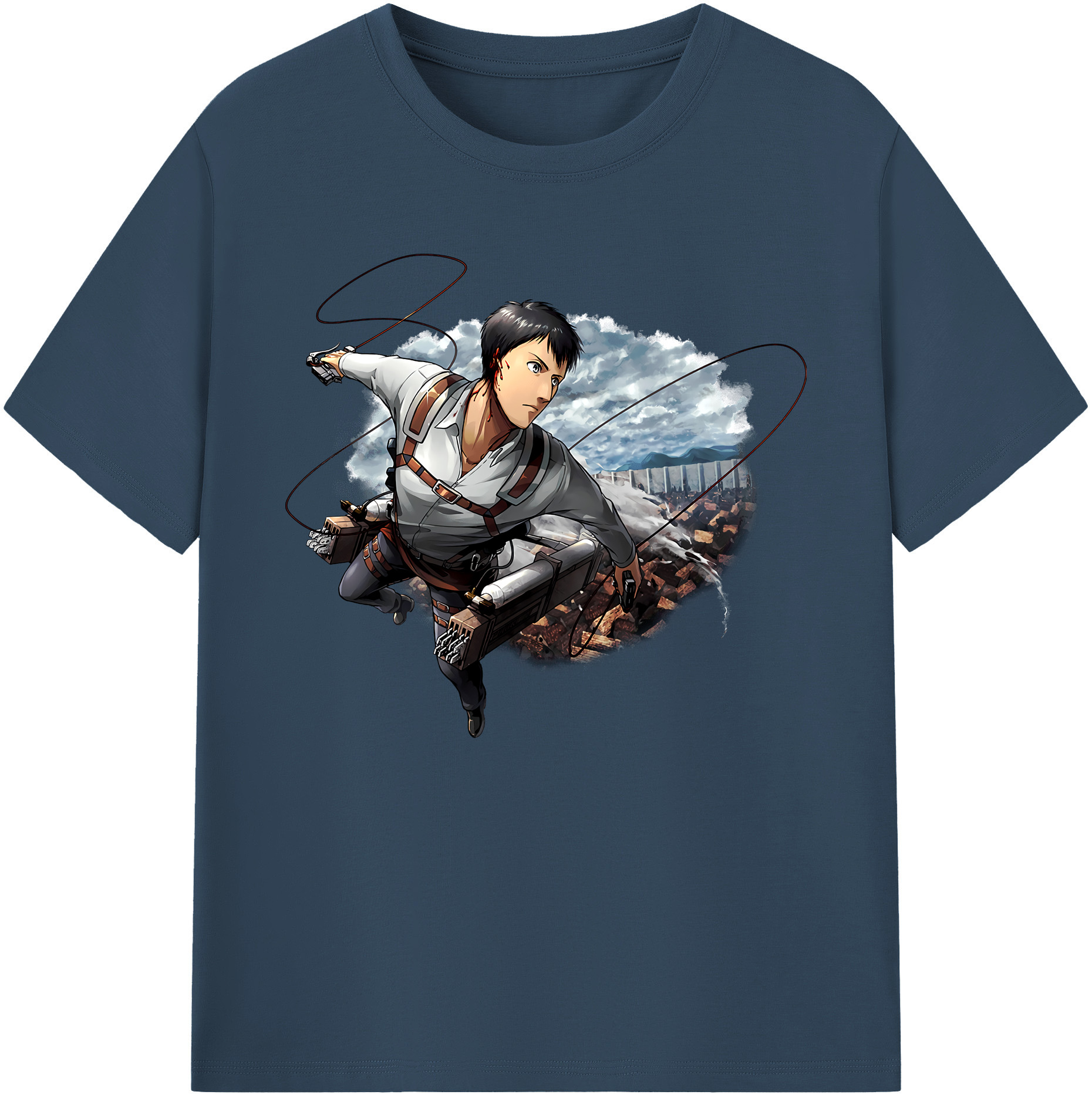 （画像用） 進撃の巨人 ベルトルト・フーバー Attack on Titan Bertholdt Hoover 綿100％ メンズ半袖Tシャツ｜肌触りやわらか＆通気性