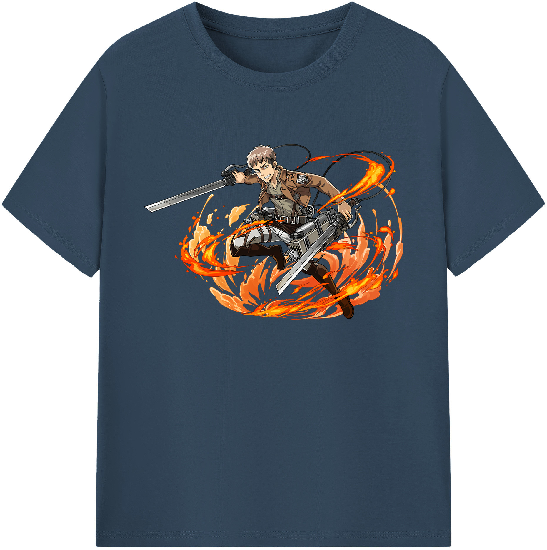 （画像用） 進撃の巨人 ジャン・キルシュタイン Attack on Titan Jean Kirstein 綿100％ メンズ半袖Tシャツ｜肌触りやわらか＆通気性