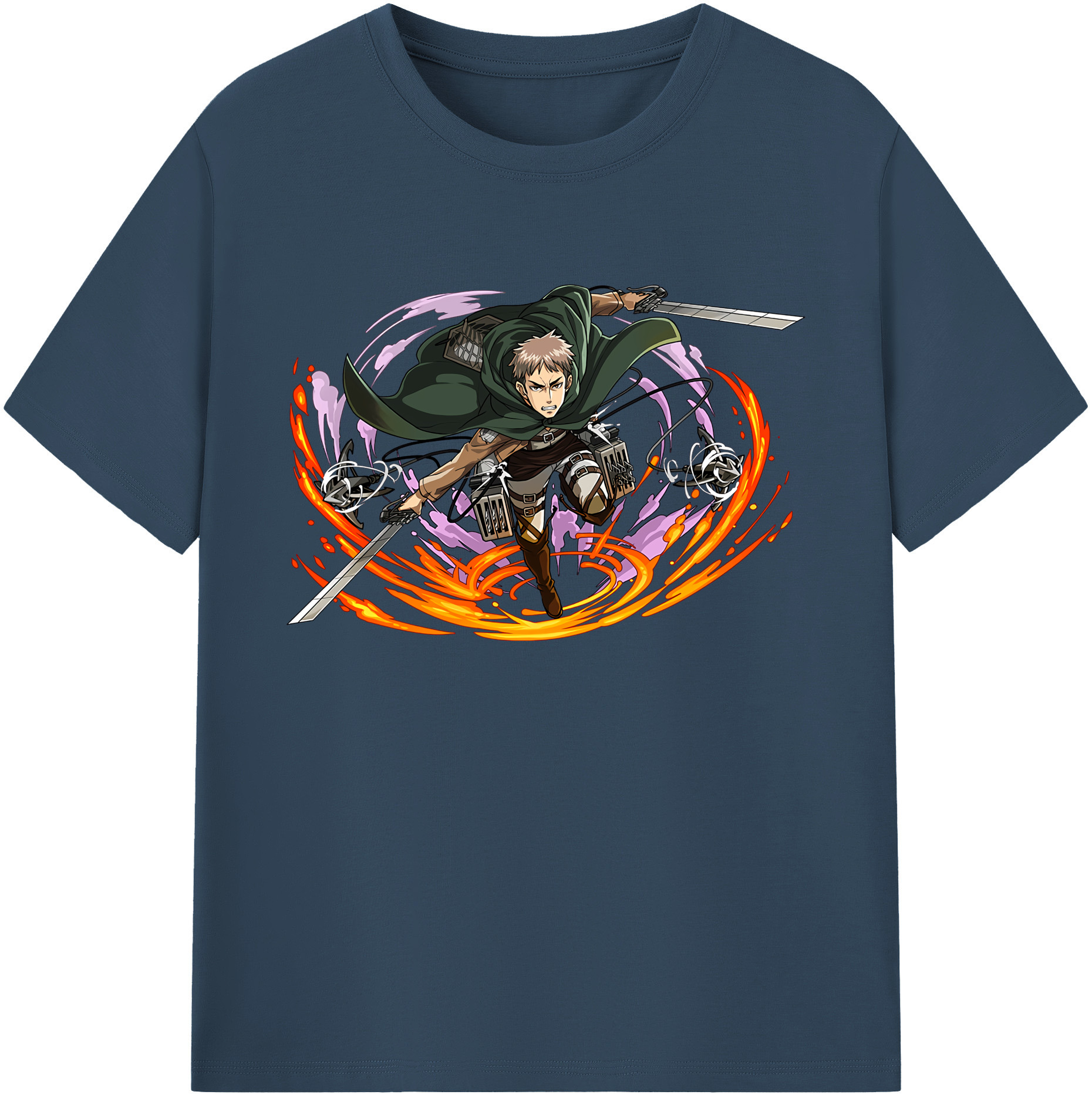 （画像用） 進撃の巨人 ジャン・キルシュタイン Attack on Titan Jean Kirstein 綿100％ メンズ半袖Tシャツ｜肌触りやわらか＆通気性