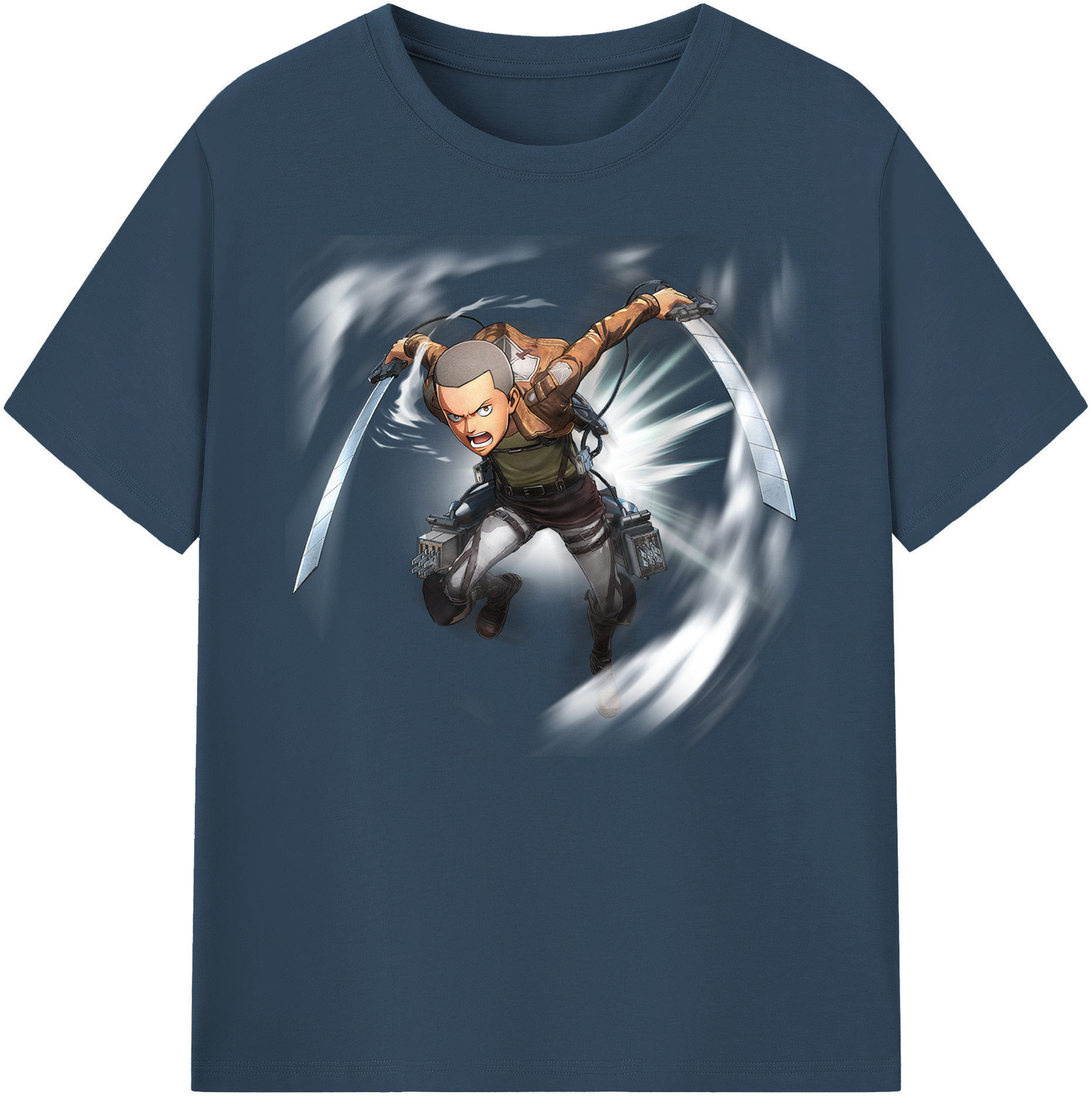 （画像用） 進撃の巨人 コニー·スプリンガー Attack on Titan Connie Springer 綿100％ メンズ半袖Tシャツ｜肌触りやわらか＆通気性