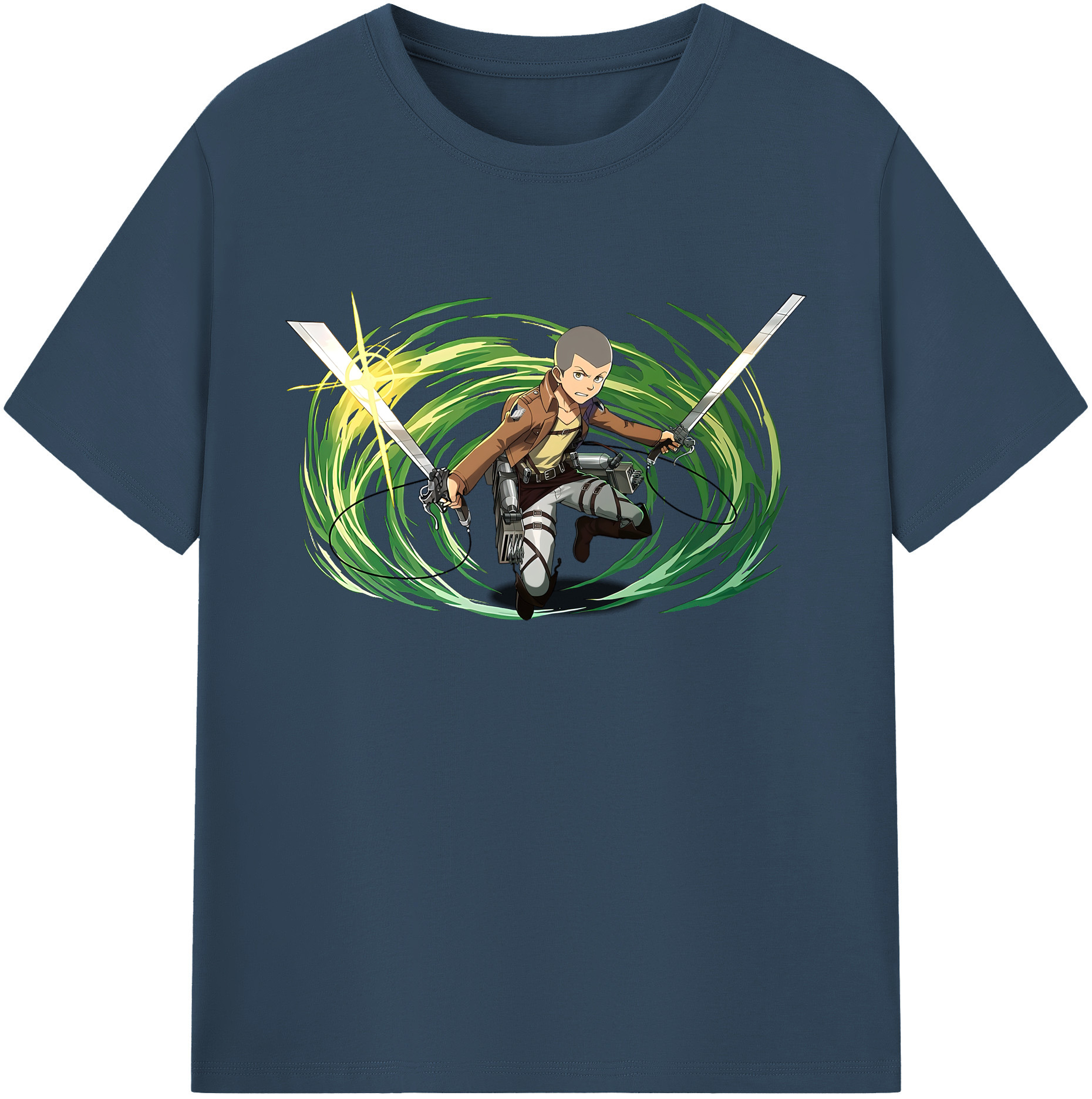 （画像用） 進撃の巨人 コニー·スプリンガー Attack on Titan Connie Springer 綿100％ メンズ半袖Tシャツ｜肌触りやわらか＆通気性