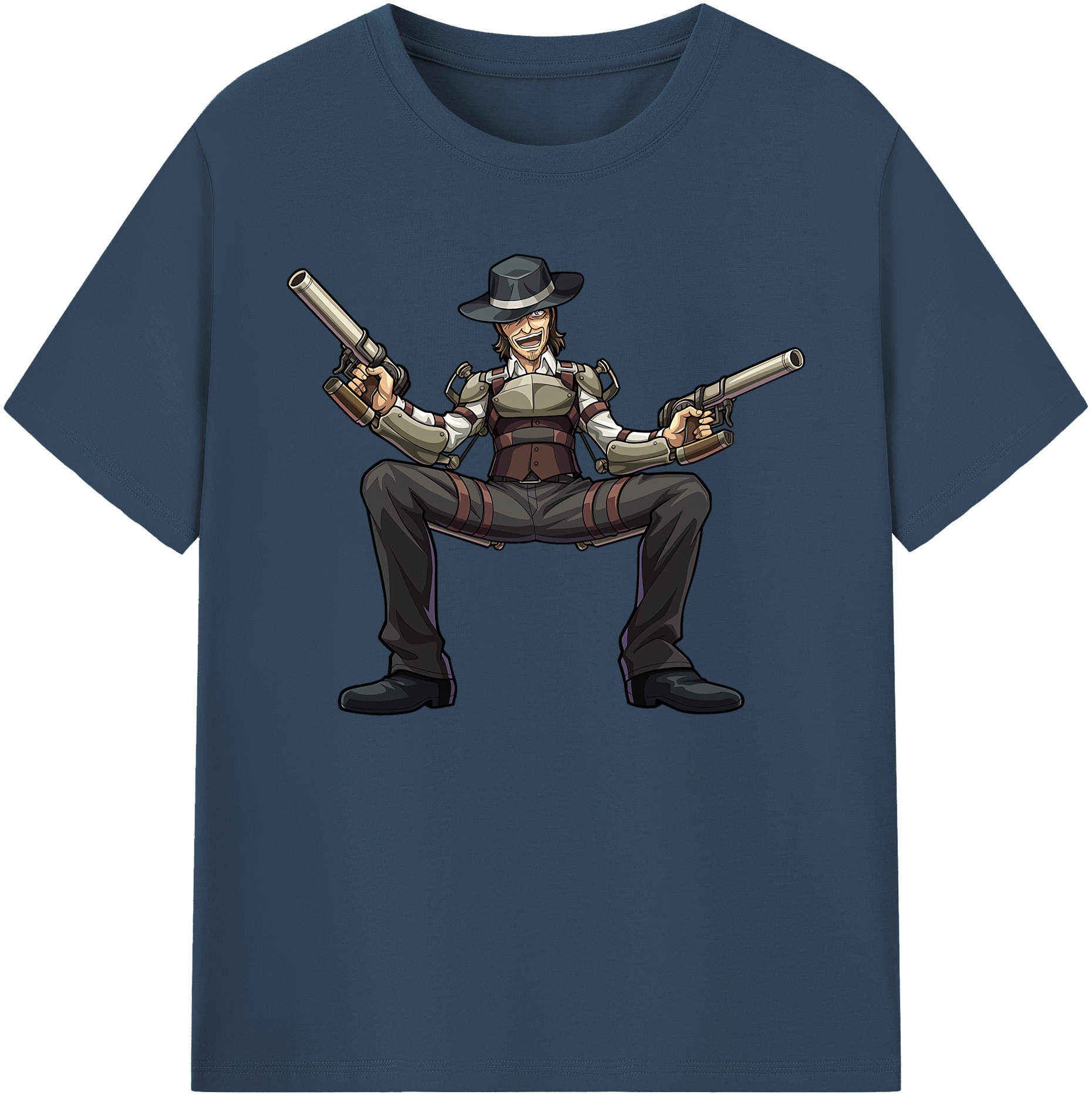 （画像用） 進撃の巨人 ケニー·アッカーマン Attack on Titan Kenny Ackerman 綿100％ メンズ半袖Tシャツ｜肌触りやわらか＆通気性